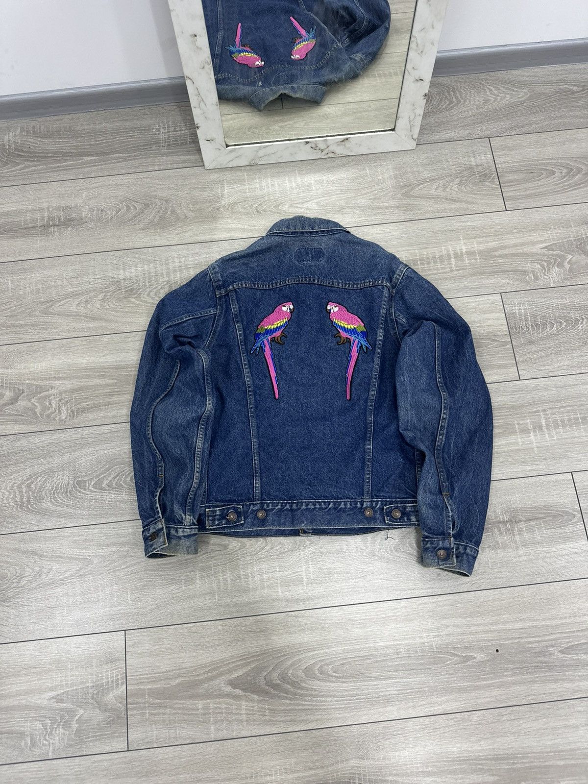 Levi's Levis Vintage Cat in The Hood Denim Jacket 90s Size L / US 10 / IT 46 - 1 Thumbnail
