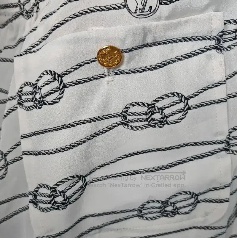 Louis Vuitton Louis Vuitton Summer White Silk Logo Shorts . Size 23" - 3 Thumbnail