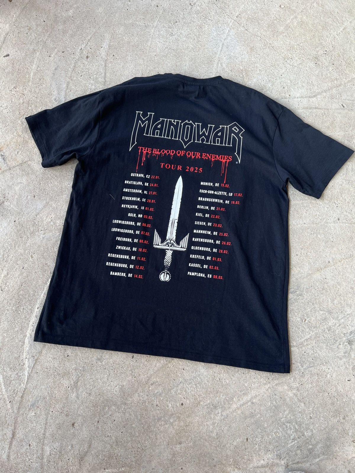 Band Tees Manowair The Blood Of Our Enemies Tee Size US XXL / EU 58 / 5 - 4 Thumbnail