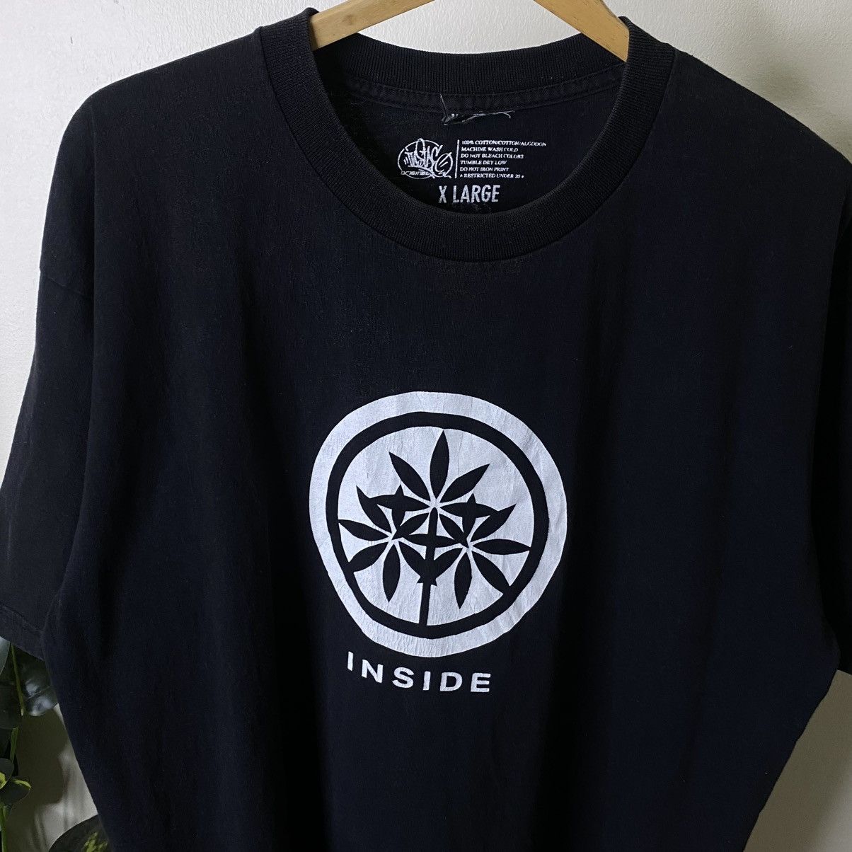 Vintage Y2K Inside Originals Marijuana Streetwear T Shirt Size US XL / EU 56 / 4 - 2 Thumbnail