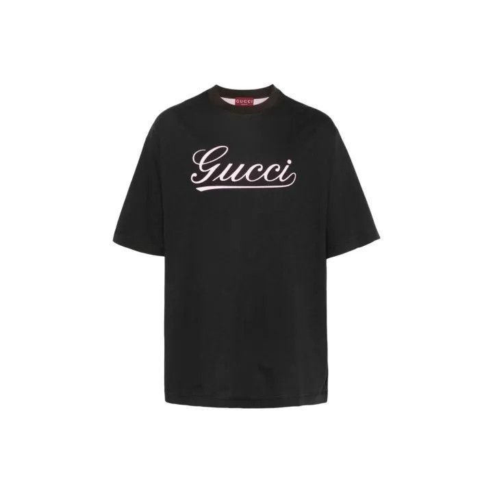 Gucci Gucci Gucci Black Logo Short Sleeve T-Shirt -2506 Size US L / EU 52-54 / 3 - 1 Thumbnail