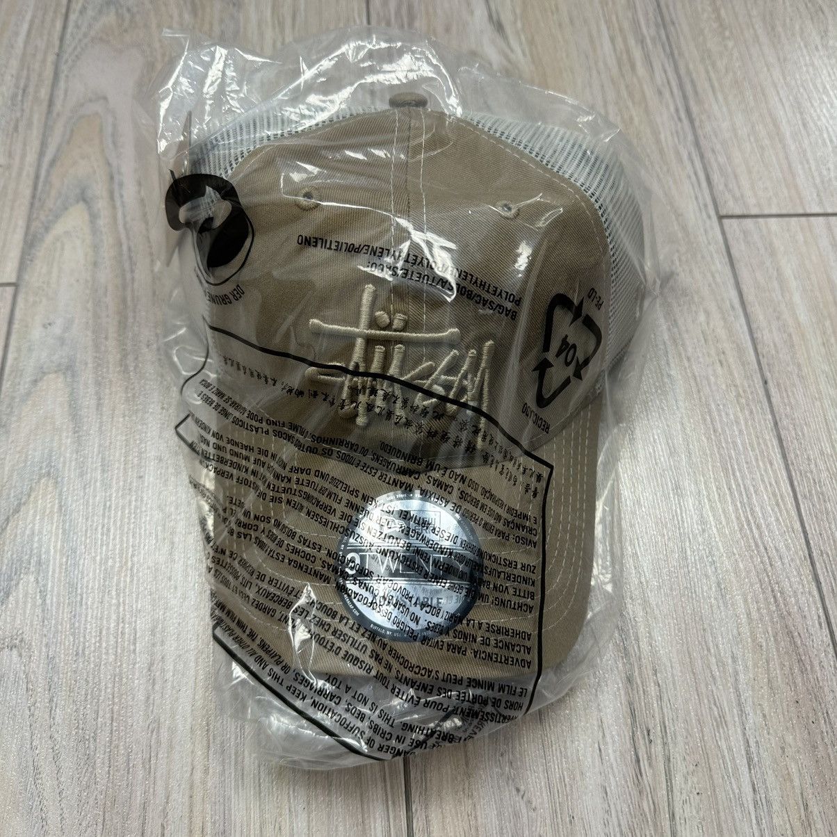 Stussy Stussy New Era 9Twenty Basic Trucker Mesh Khaki Hat Size ONE SIZE - 4 Thumbnail