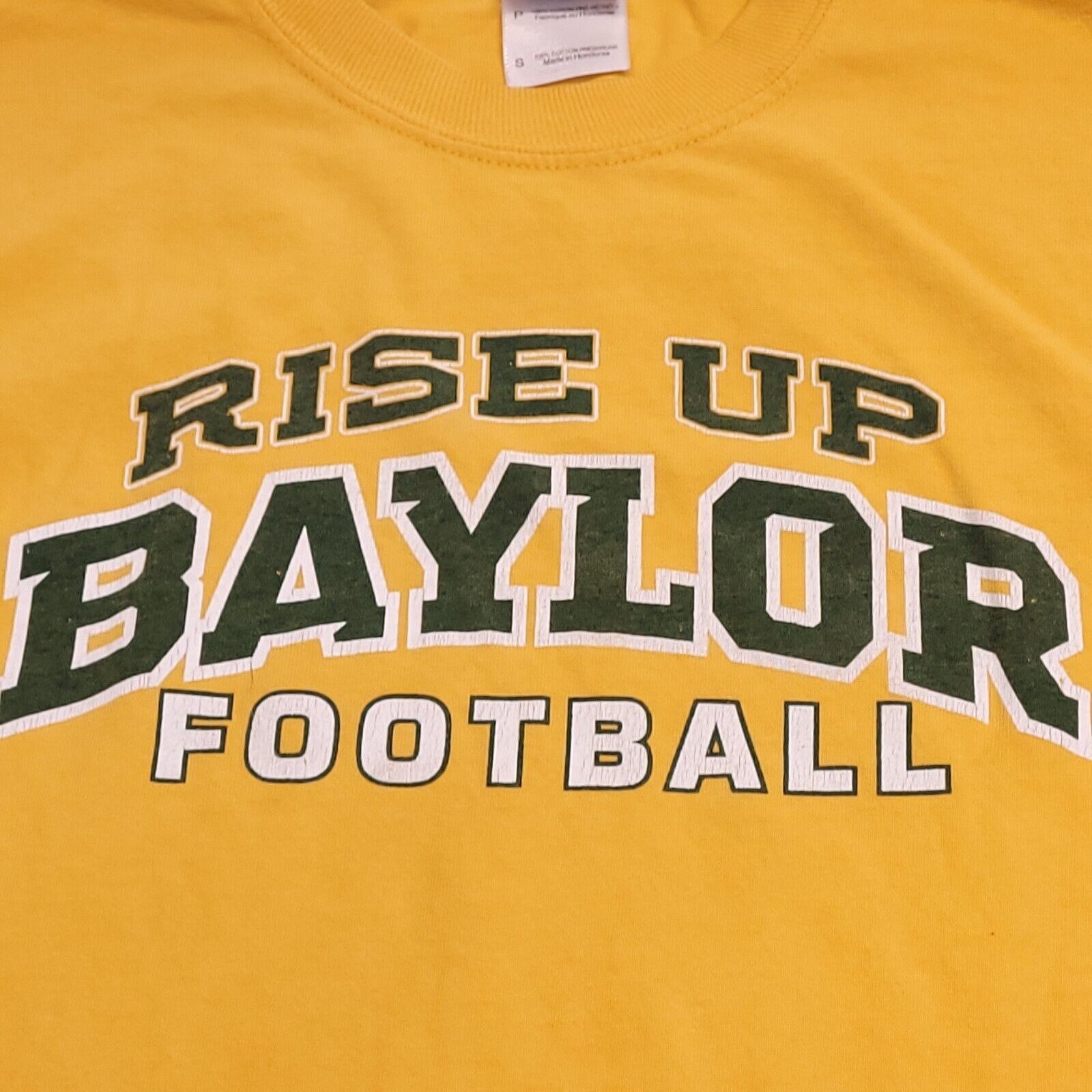 Gildan Gildan Baylor Casual Graphic T-Shirt Men Size S Yellow White Size US S / EU 44-46 / 1 - 4 Thumbnail