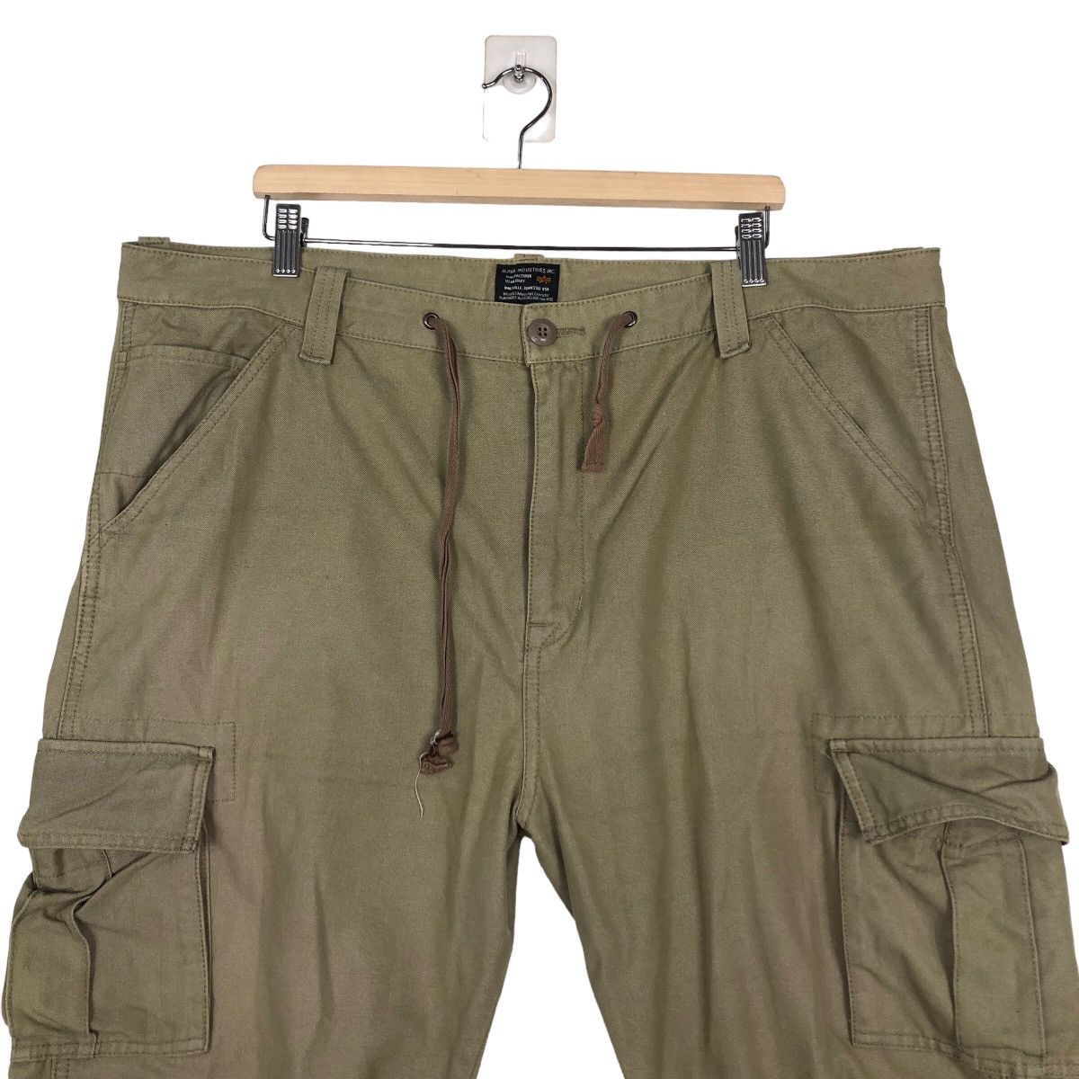 Alpha Industries 🔥Cropped Biker Pants Cargo Alpha Industries Pocket Bondage Size US 42 / EU 58 - 3 Thumbnail