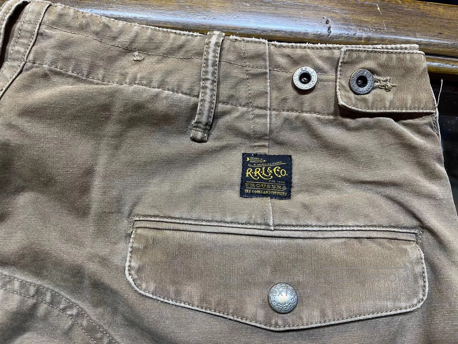 RRL Ralph Lauren rrl waxed work pants by ralph lauren. Size US 32 / EU 48 - 5 Thumbnail