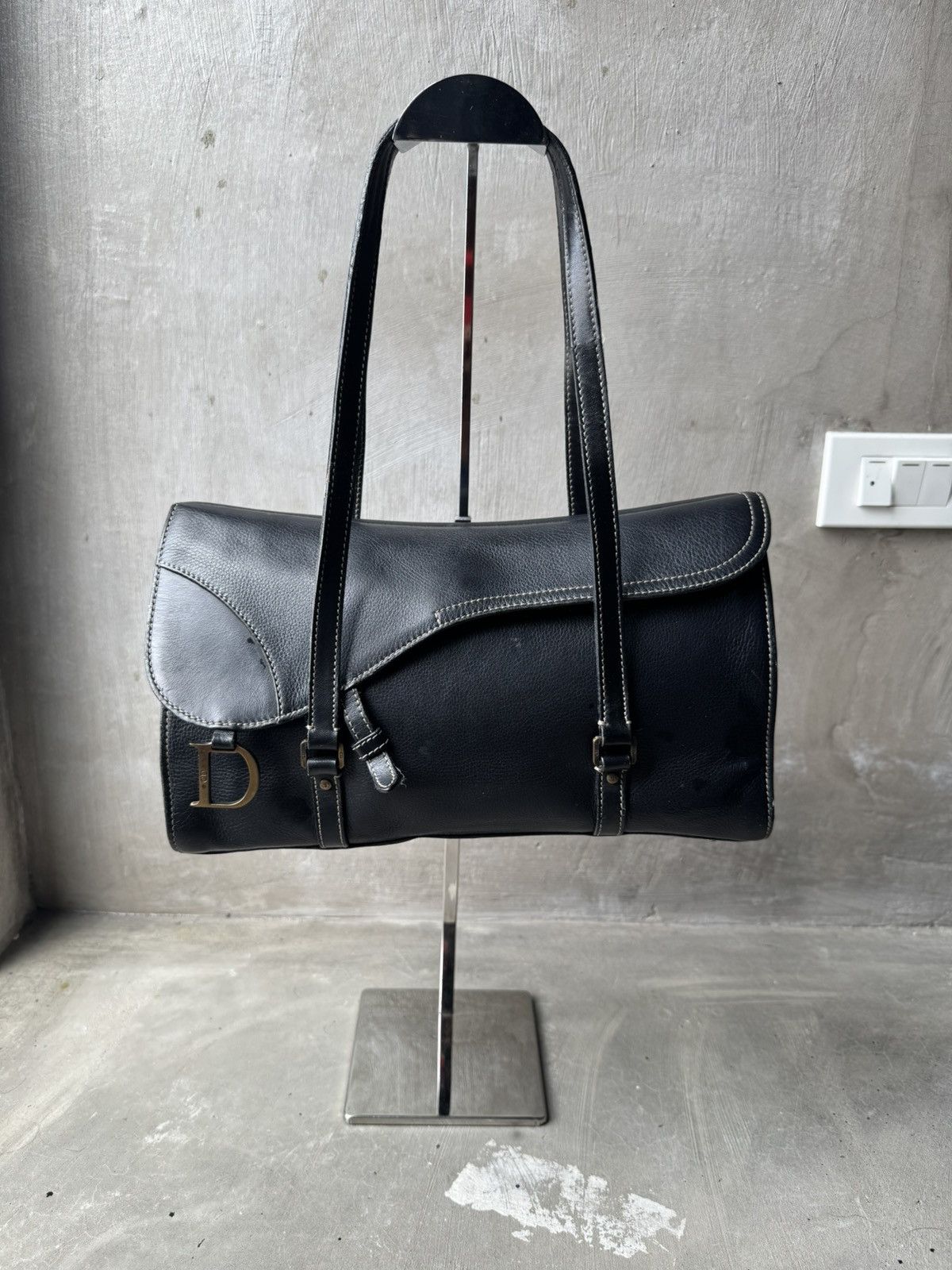 Dior Dior - Saddle Bag Calfskin Leather 2003 Size ONE SIZE - 3 Thumbnail