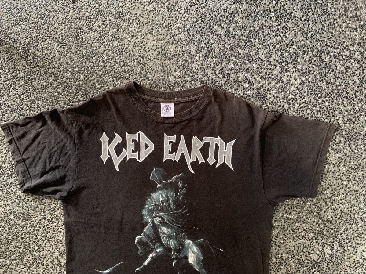 Band Tees × Vintage Vintage Iced Earth Heavy Metal Band T shirt Size US L / EU 52-54 / 3 - 10 Thumbnail