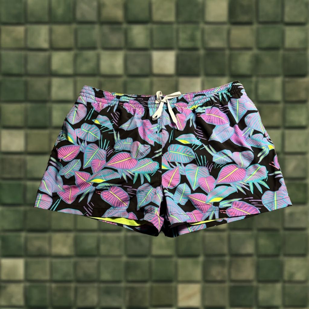 Chubbies Chubbies Shorts Mens 3XL Floral 4” Inseam Lined Drawstring Beach Tropical Size US 39 - 1 Thumbnail