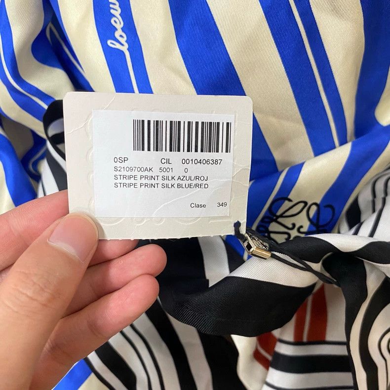 Loewe LOEWE Colorful striped silk short sleeves Size S / US 4 / IT 40 - 4 Thumbnail
