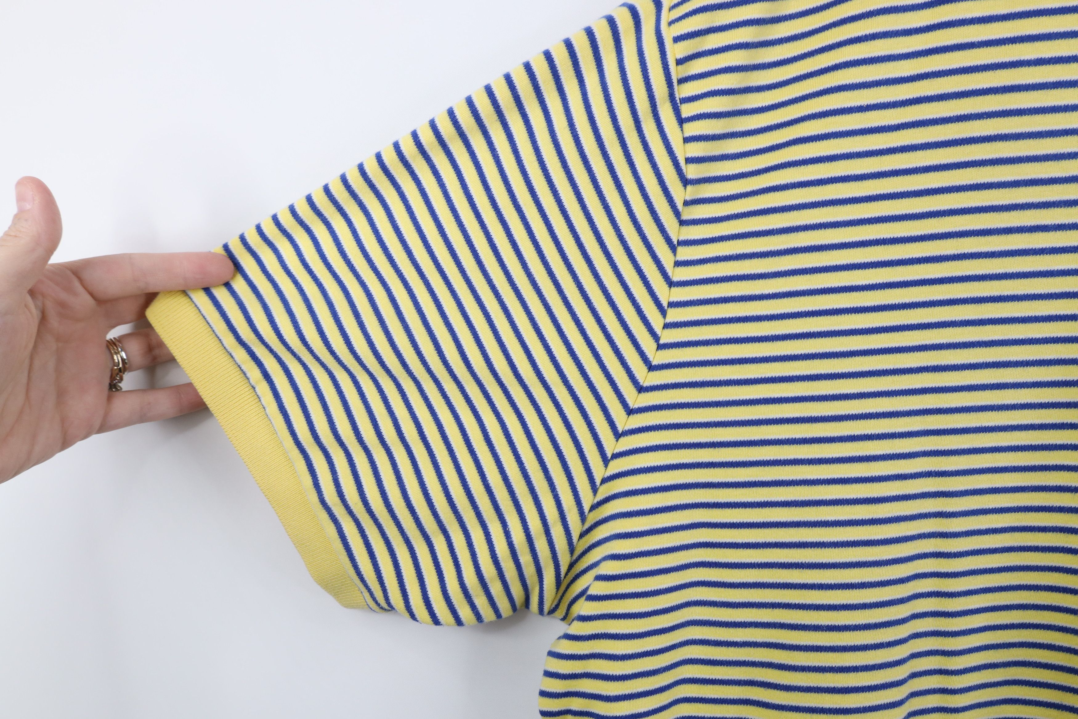 Ralph Lauren × Vintage Vintage 90s Ralph Lauren Soft Cotton Touch Polo Shirt Yellow Size US XXL / EU 58 / 5 - 5 Thumbnail