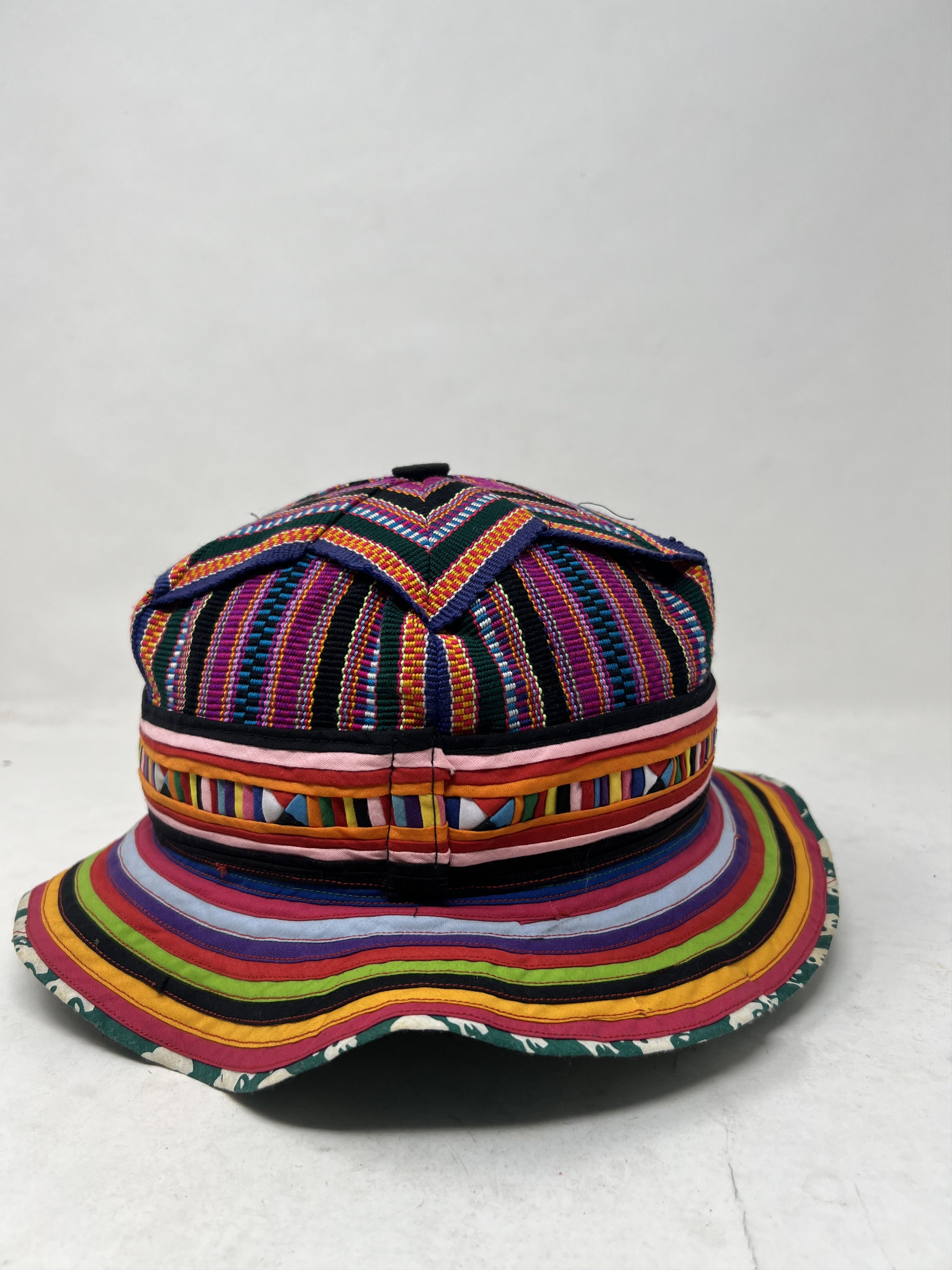 Hat Club Navajo Hill Tribe Hippie Hobo Multicolor Woven Hat Size ONE SIZE - 2 Thumbnail