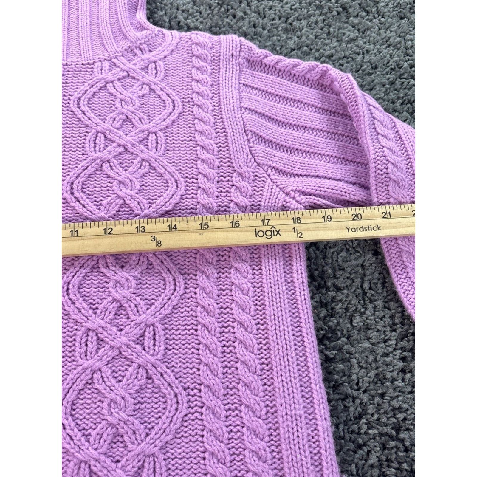 Route 66 VINTAGE Route 66 Sweater Shirt Womens Large Pink 90s Fisherman Turtleneck Pullover Size L / US 10 / IT 46 - 3 Thumbnail