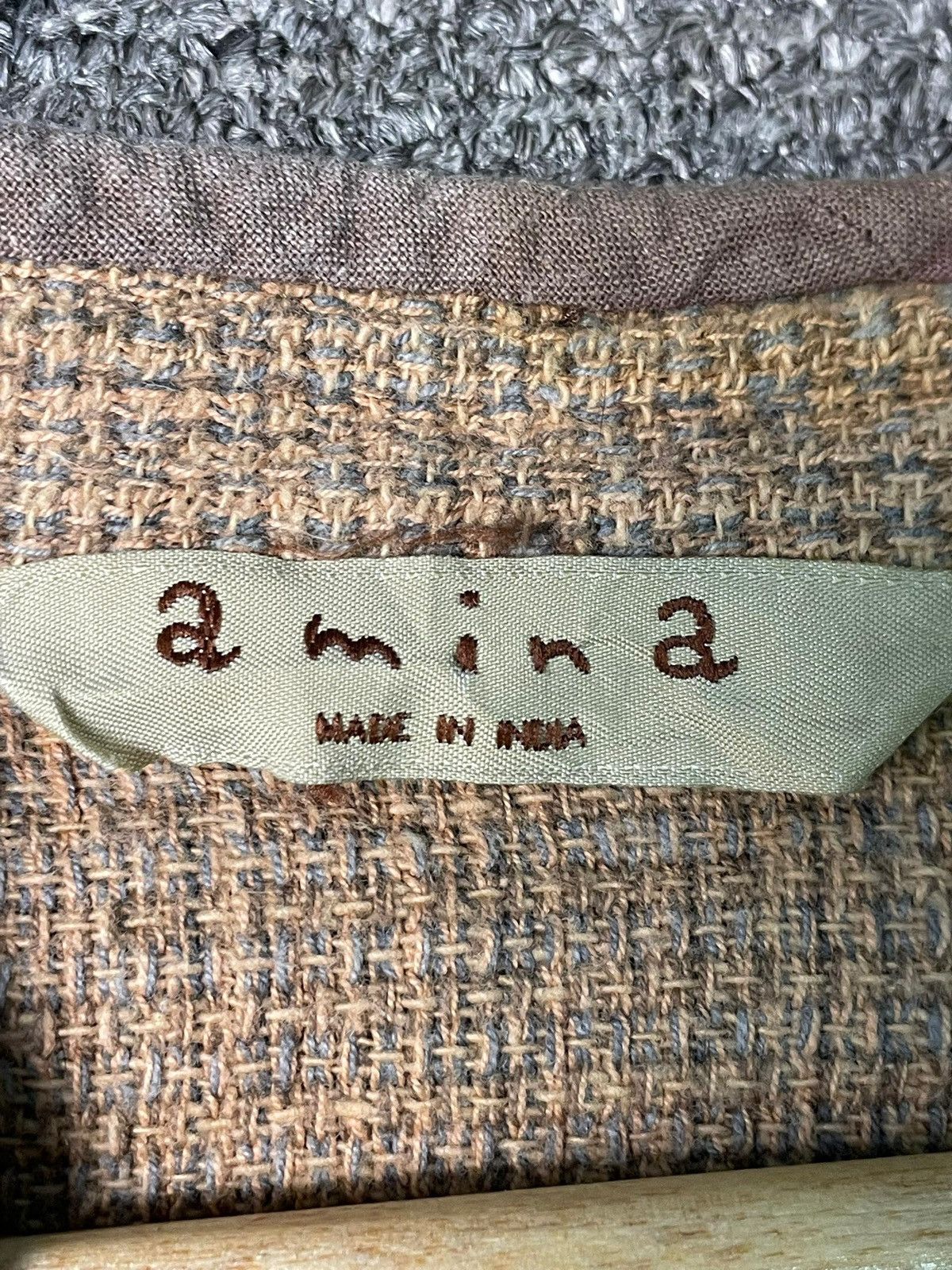 Japanese Brand × Vintage Vintage Amina Linen Blouse (49) Size XS / US 0-2 / IT 36-38 - 6 Thumbnail