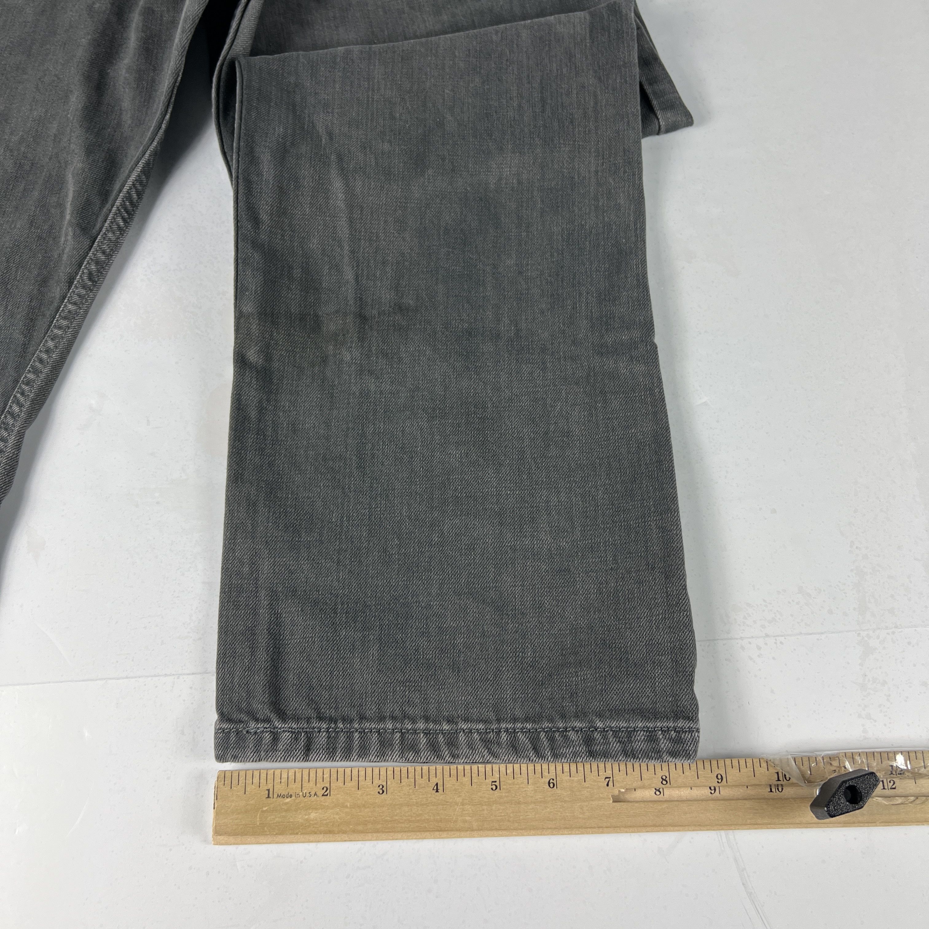 Levi's Levi's Jeans 505 Straight Dark Green Faded Cotton Denim Size US 36 / EU 52 - 13 Thumbnail