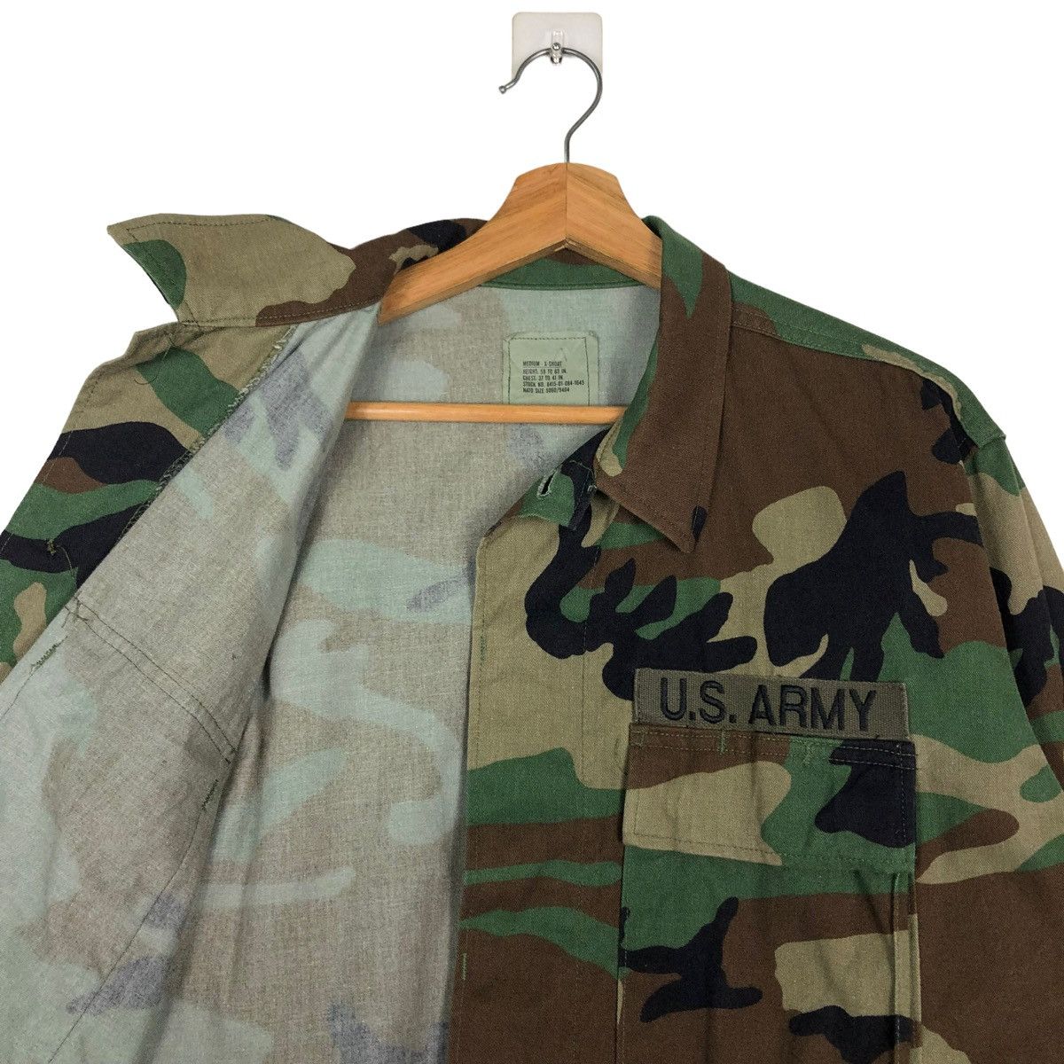 Vintage 🔥Vintage Cropped Chore Camoflouge Jacket US Army Size US S / EU 44-46 / 1 - 12 Thumbnail