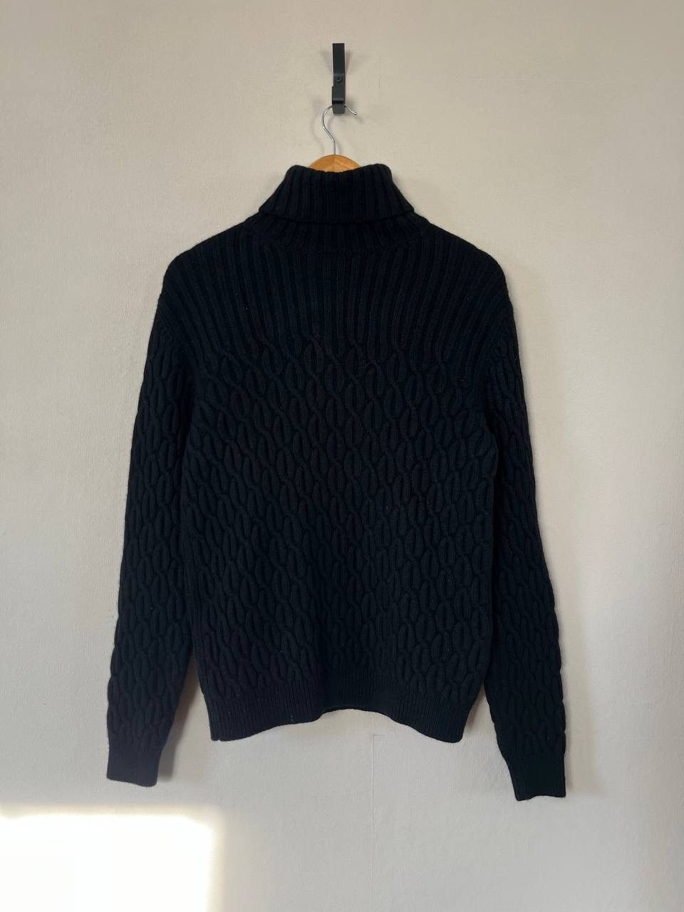 Iris von Arnim Iris von Arnim Cashmere Black Ribbed Turtleneck Sweater Size S / US 4 / IT 40 - 1 Thumbnail