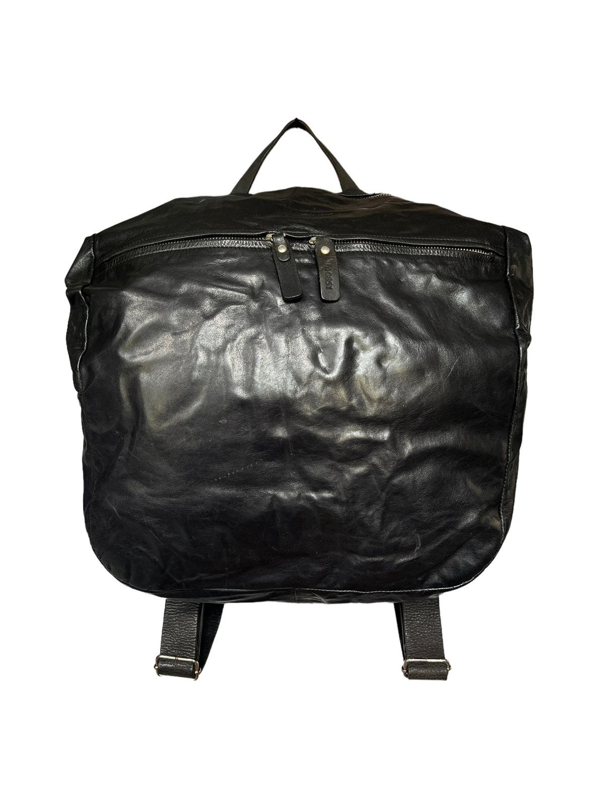 M0851 Leather Square Backpack
