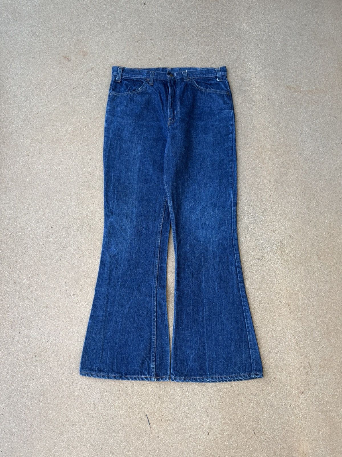 Levi's Vtg 70’s Levi’s 646 Orange Tab Bellbottom Flare Jeans 33x30 Size US 33 - 1 Thumbnail