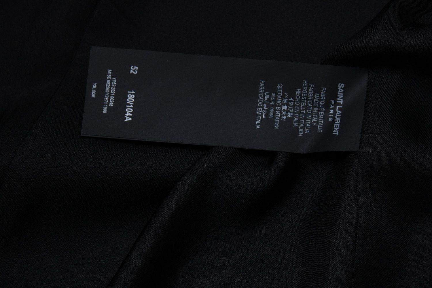 Saint Laurent Paris Saint Laurent, black silk blazer 2021 Size 52R - 7 Thumbnail