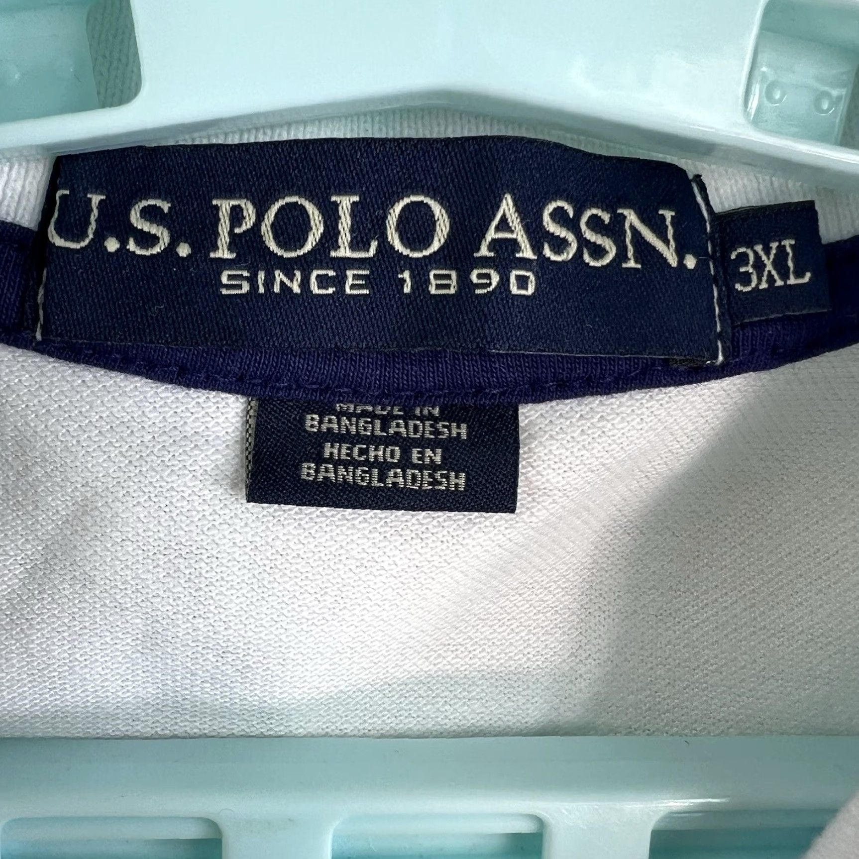 U.S. Polo Assn. U.S. Polo Assn. Big Pony #3 Polo Shirt Mens 3XL White Classic Golf Activewear Size US XXL / EU 58 / 5 - 4 Thumbnail