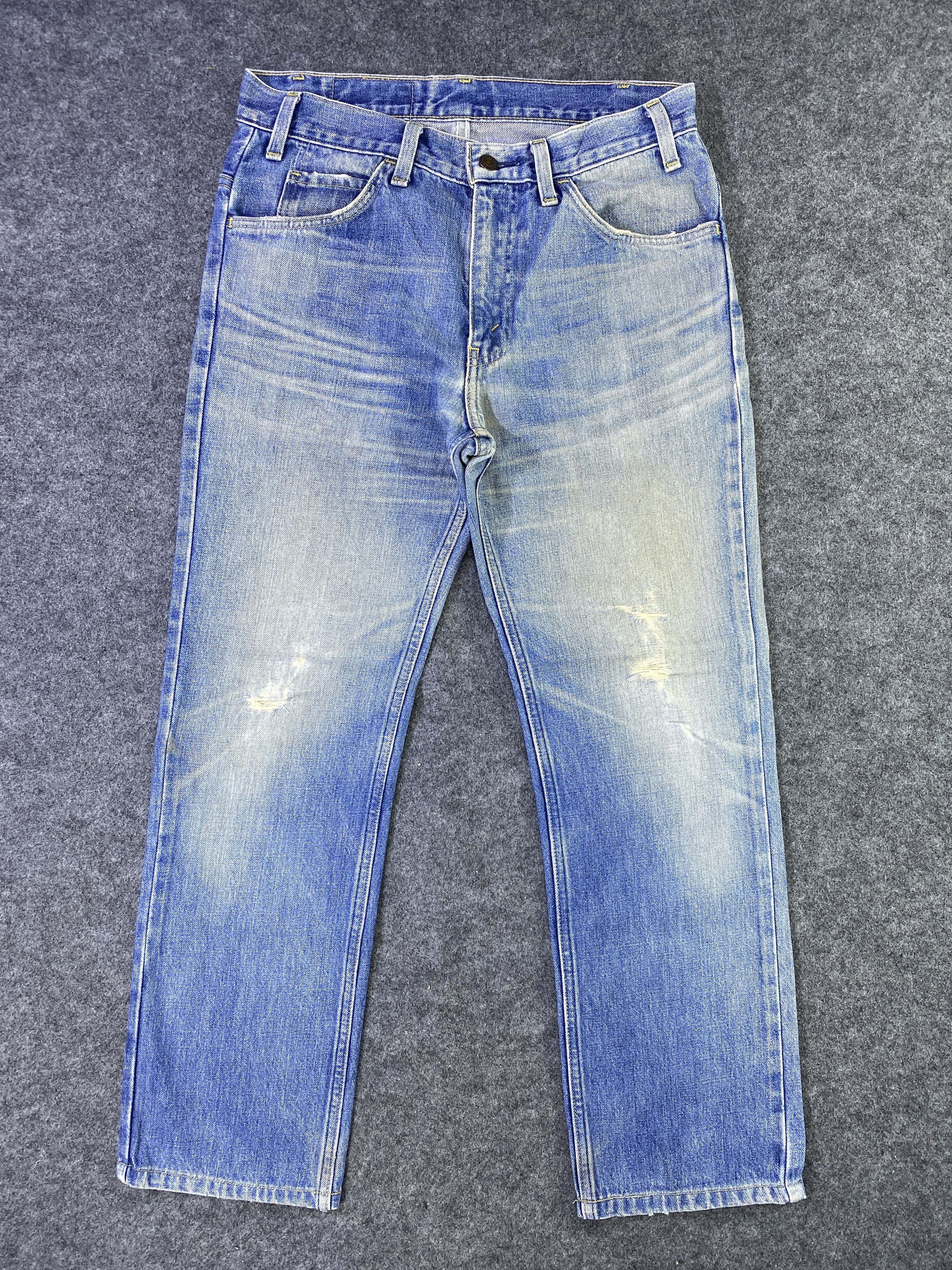 Levi's Vintage Levi's 519 Distressed Blue Wash Jeans - J964 Size US 31 - 1 Thumbnail