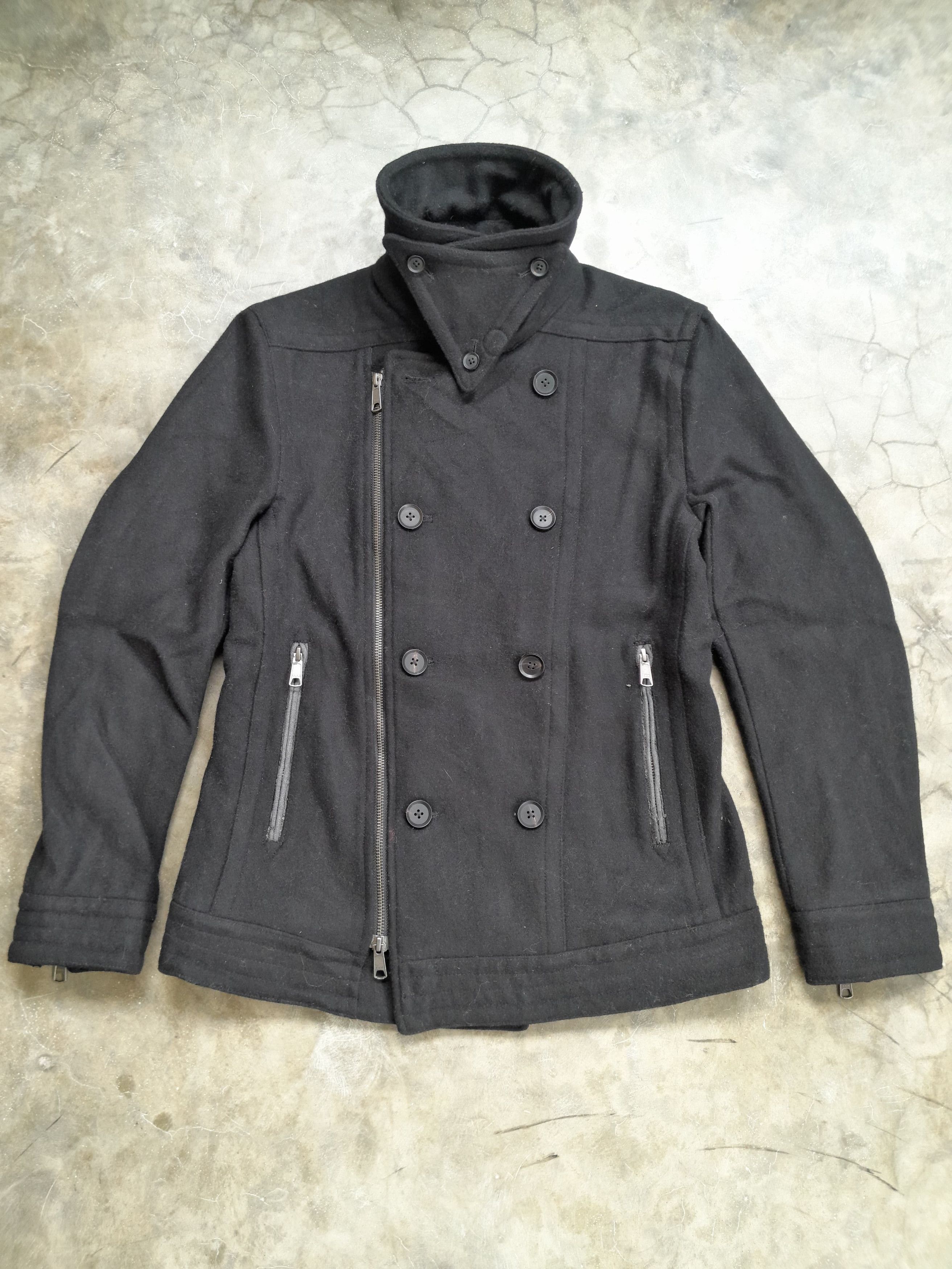 Schlussel 80s Schlussel - Napoleon Wool Black Jacket Balmain Style Size US M / EU 48-50 / 2 - 4 Thumbnail