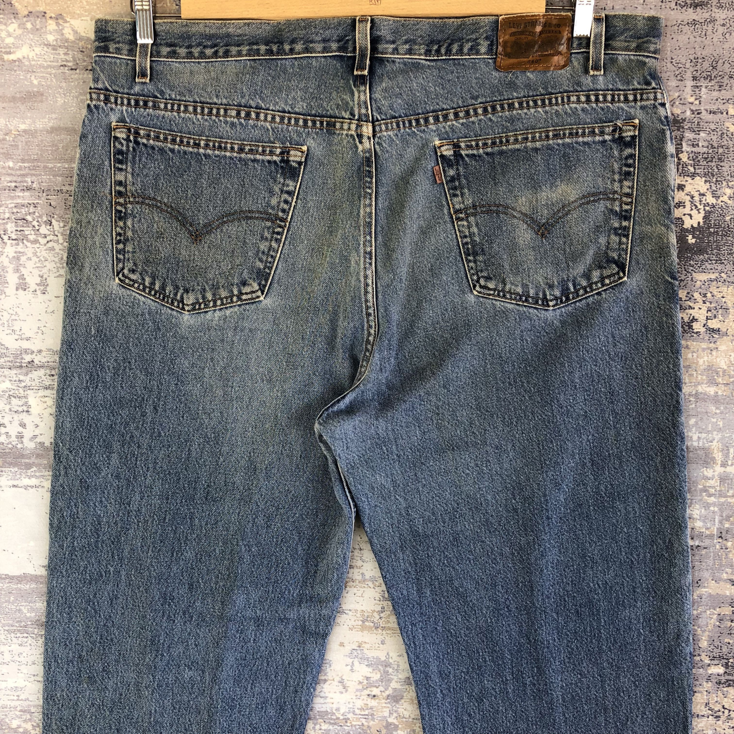 Levi's Vintage Levis 540 Jeans Orange Tab Levi's Stonewash Denim Size US 42 / EU 58 - 4 Thumbnail