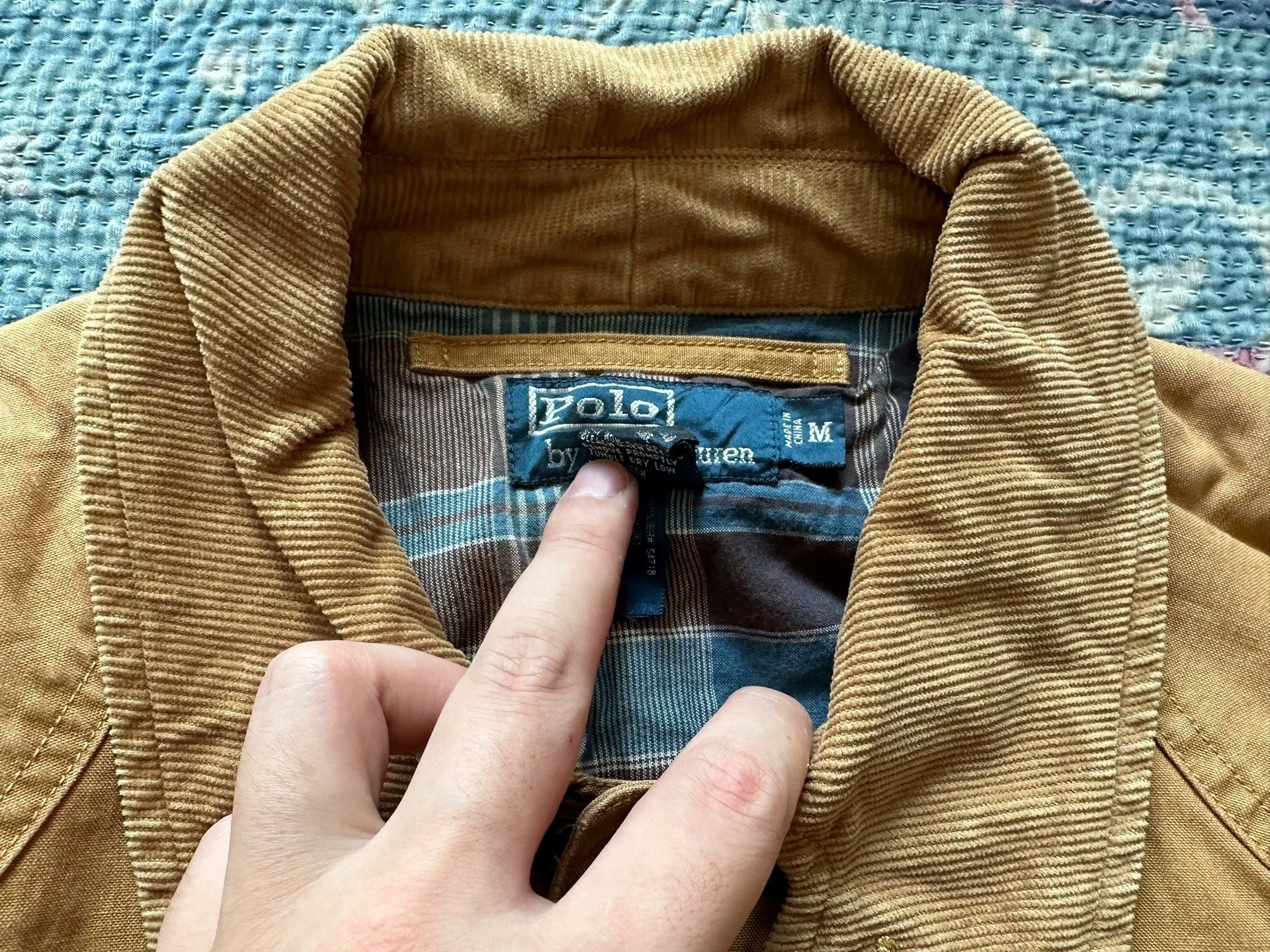 RRL Ralph Lauren RRL Corduroy Color Block Hunting Jacket M Size US M / EU 48-50 / 2 - 3 Thumbnail
