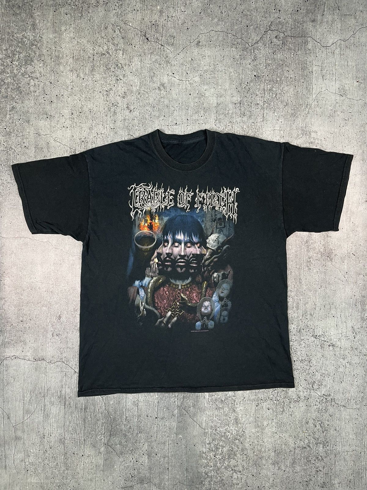 Image of Cradle Of Filth 2008 Vintage Band Tee in Black, Men's (Size XL)