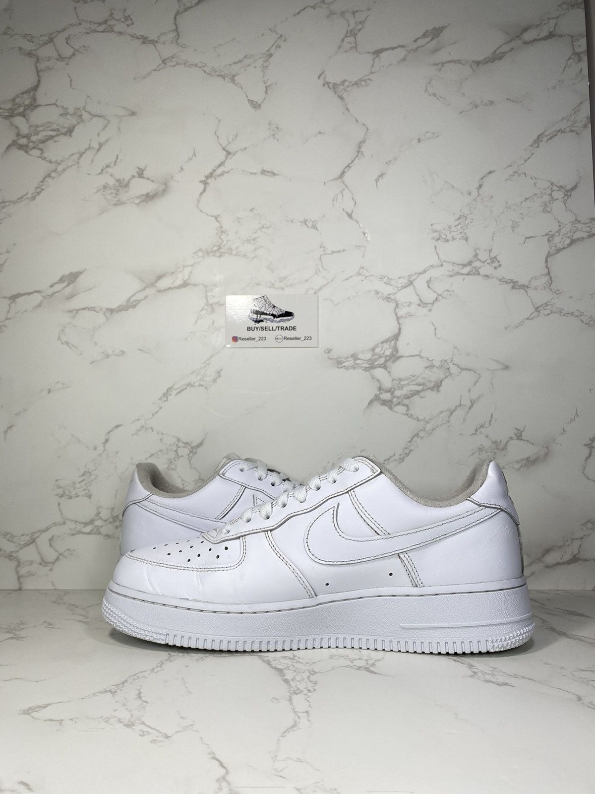 Nike Supreme x Air Force 1 Low 'Box Logo - White' Size US 8 / EU 41 - 4 Thumbnail