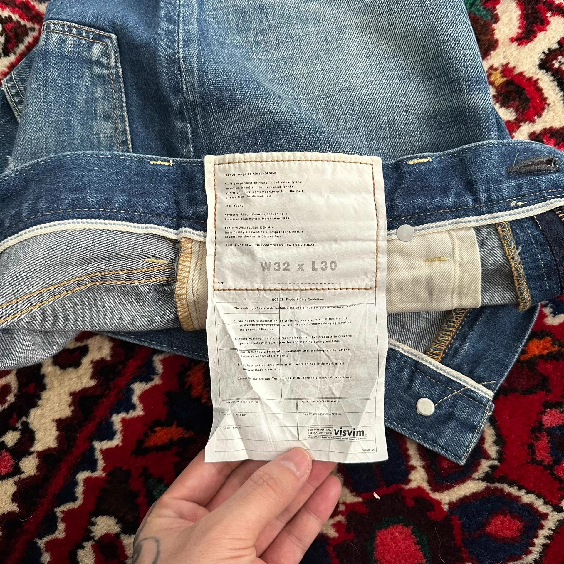 Visvim VISVIM 10AW FLUXUS 03D5 Jeans 32/30 Size US 32 / EU 48 - 8 Thumbnail
