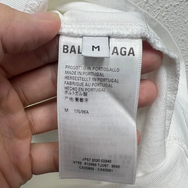 Balenciaga Balenciaga Double B embroidery white short-sleeve Size US M / EU 48-50 / 2 - 5 Thumbnail