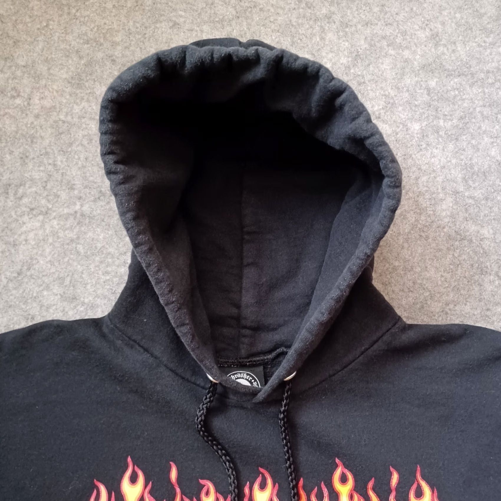 Thrasher Thrasher Womens Hoodie Small Black Sweatshirt Fire Logo Skateboarding Pullover Hooded Pocket Size S / US 4 / IT 40 - 6 Thumbnail