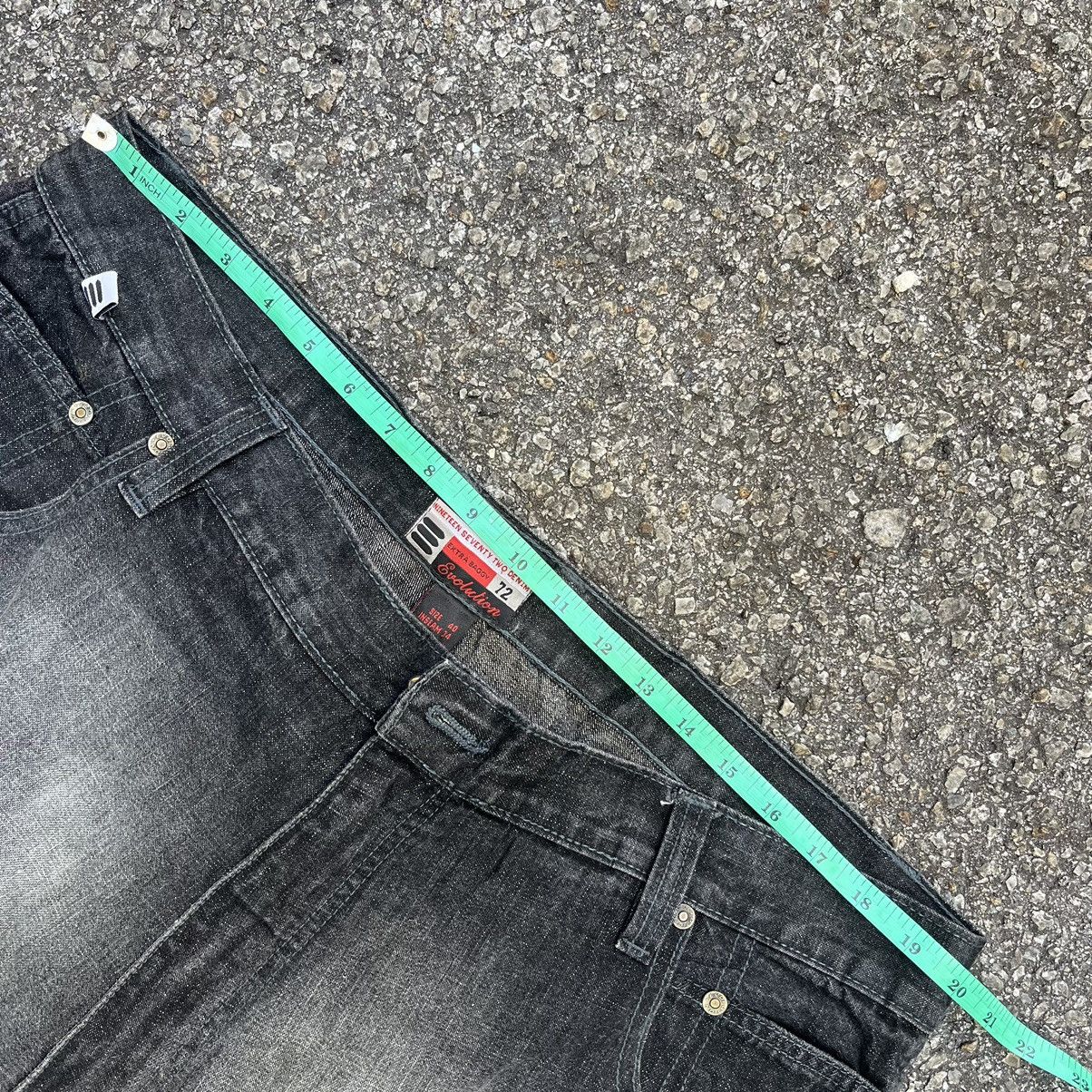 JNCO VINTAGE Y2K FADED BLACK JEANS EVOLUTION EXTRA BAGGY DENIM Size US 40 / EU 56 - 5 Thumbnail