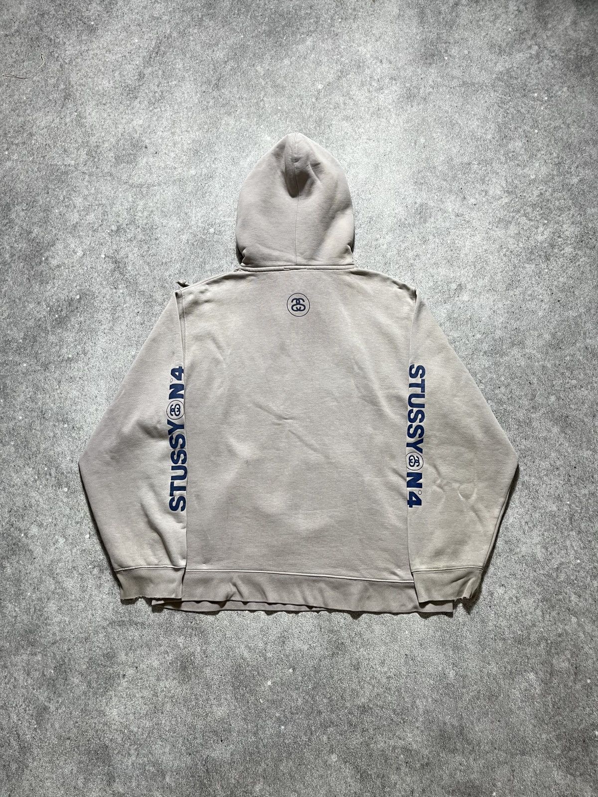 Stussy Vintage 90s Stussy N4 Sunfaded Distressed Hooded Size US XL / EU 56 / 4 - 11 Thumbnail