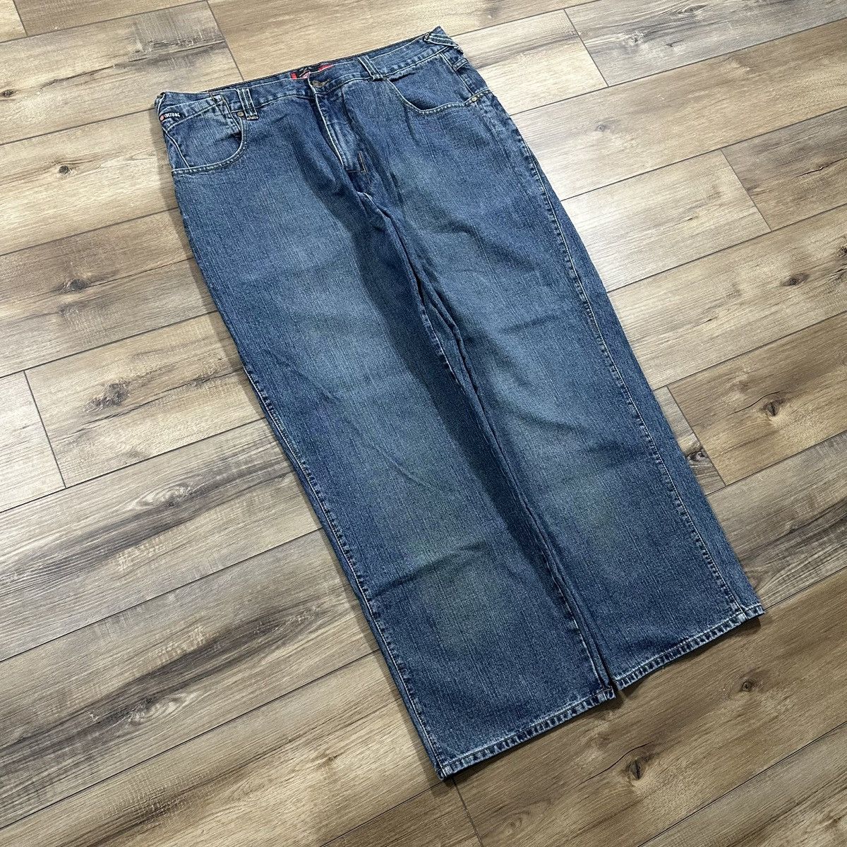 Other Vintage 2000s Y2K Culture Dark Wash Wide Leg Jeans Size US 40 / EU 56 - 3 Thumbnail