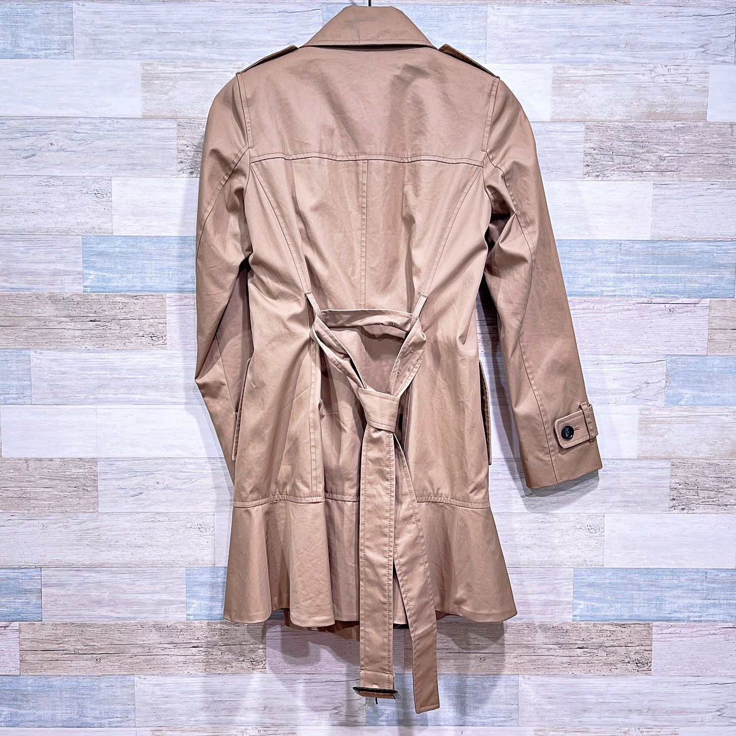 Banana Republic Banana Republic Flared Double Breasted Trench Coat Tan Belt Size XS / US 0-2 / IT 36-38 - 4 Thumbnail