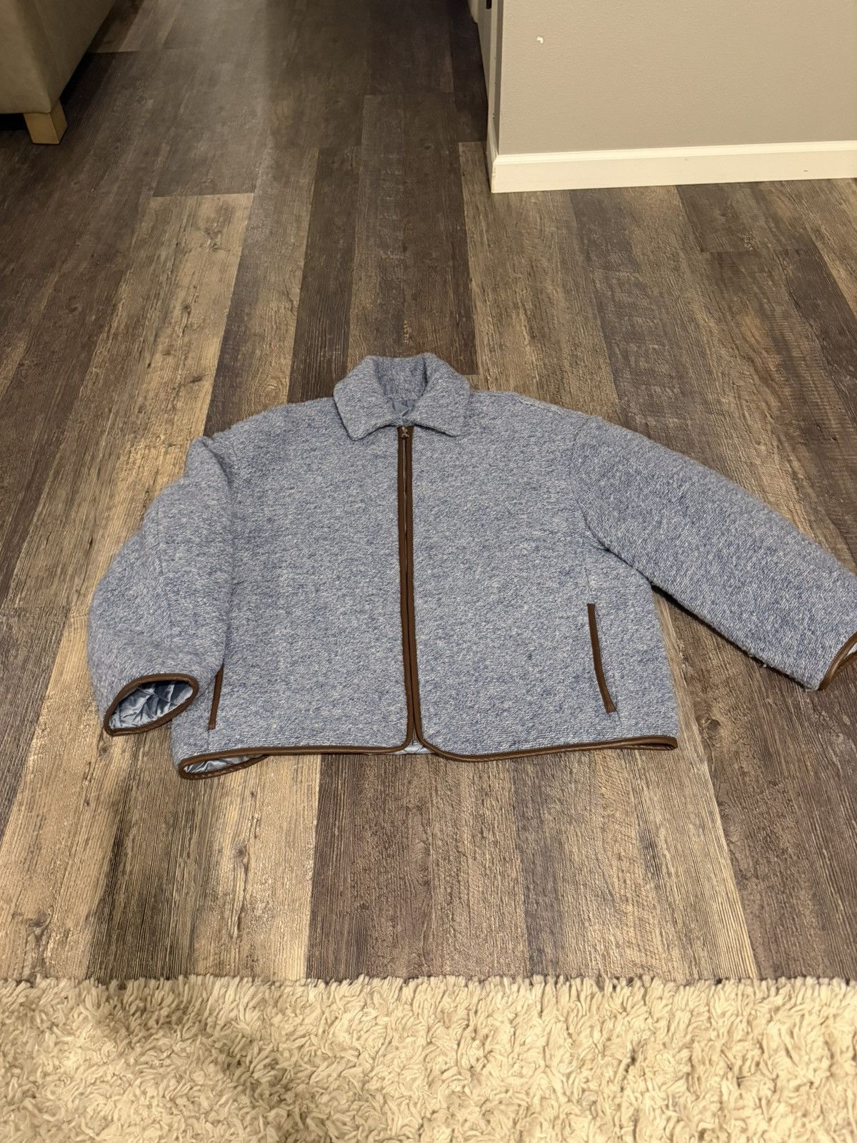 JW Anderson JW ANDERSON Blue Contrast Trim Casual Jacket Size US XL / EU 56 / 4 - 2 Thumbnail