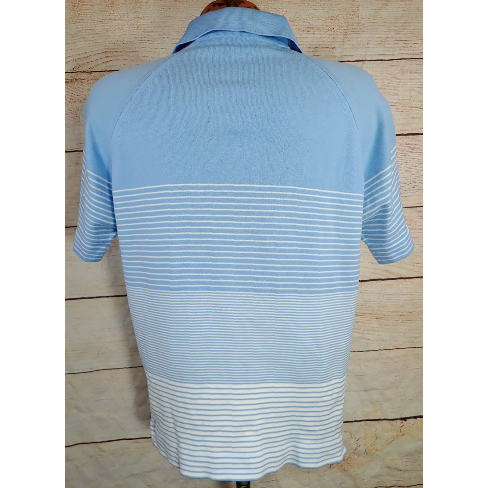 Vintage Vintage 50s 60s Men's Polo Shirt Adult Medium Blue & White Striped 60s 70s Nautical Beach California Retro Size US M / EU 48-50 / 2 - 3 Thumbnail