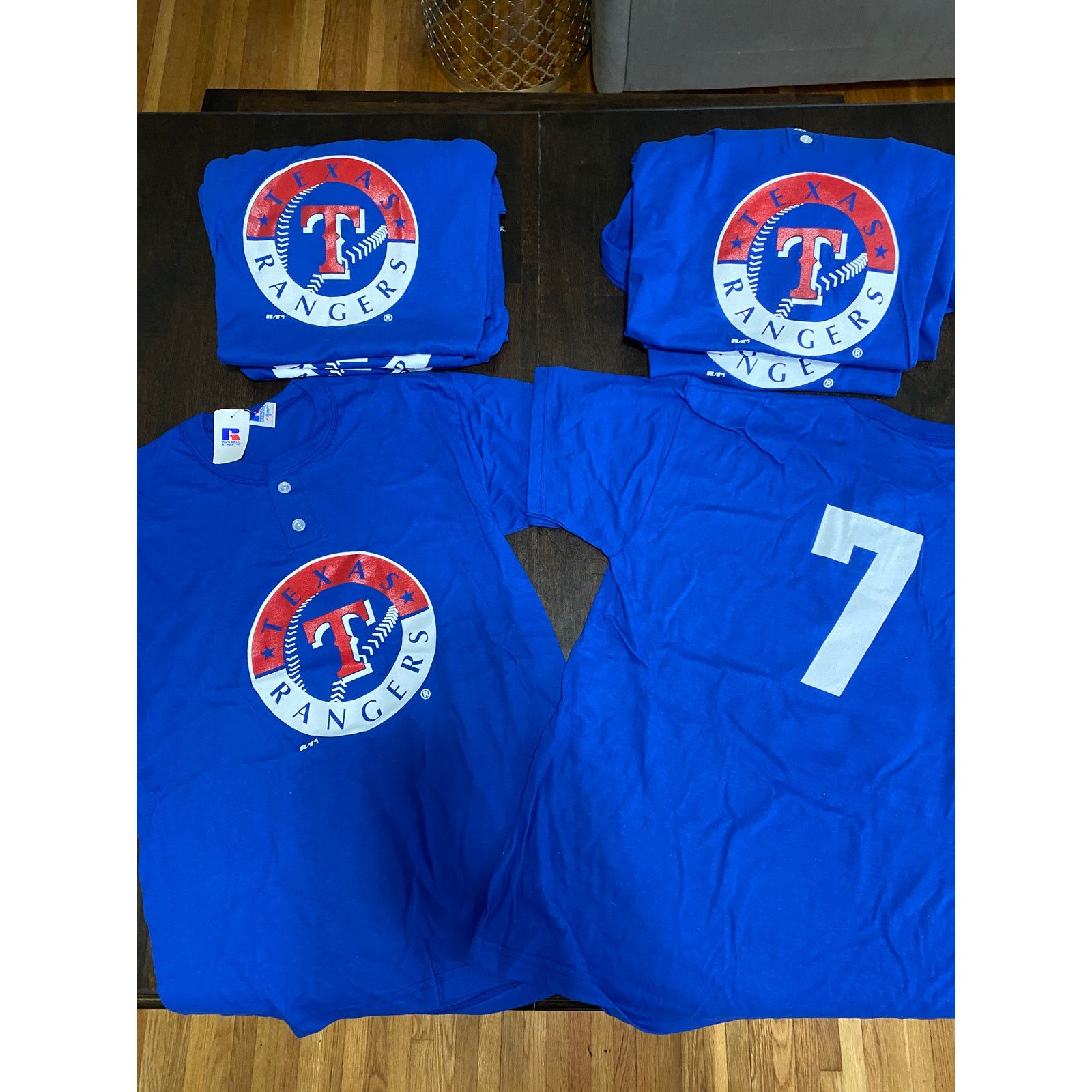 Russell Athletic NWT Set 13 of Texas Rangers Jersey T-shirts Size S and M Size US M / EU 48-50 / 2 - 1 Thumbnail