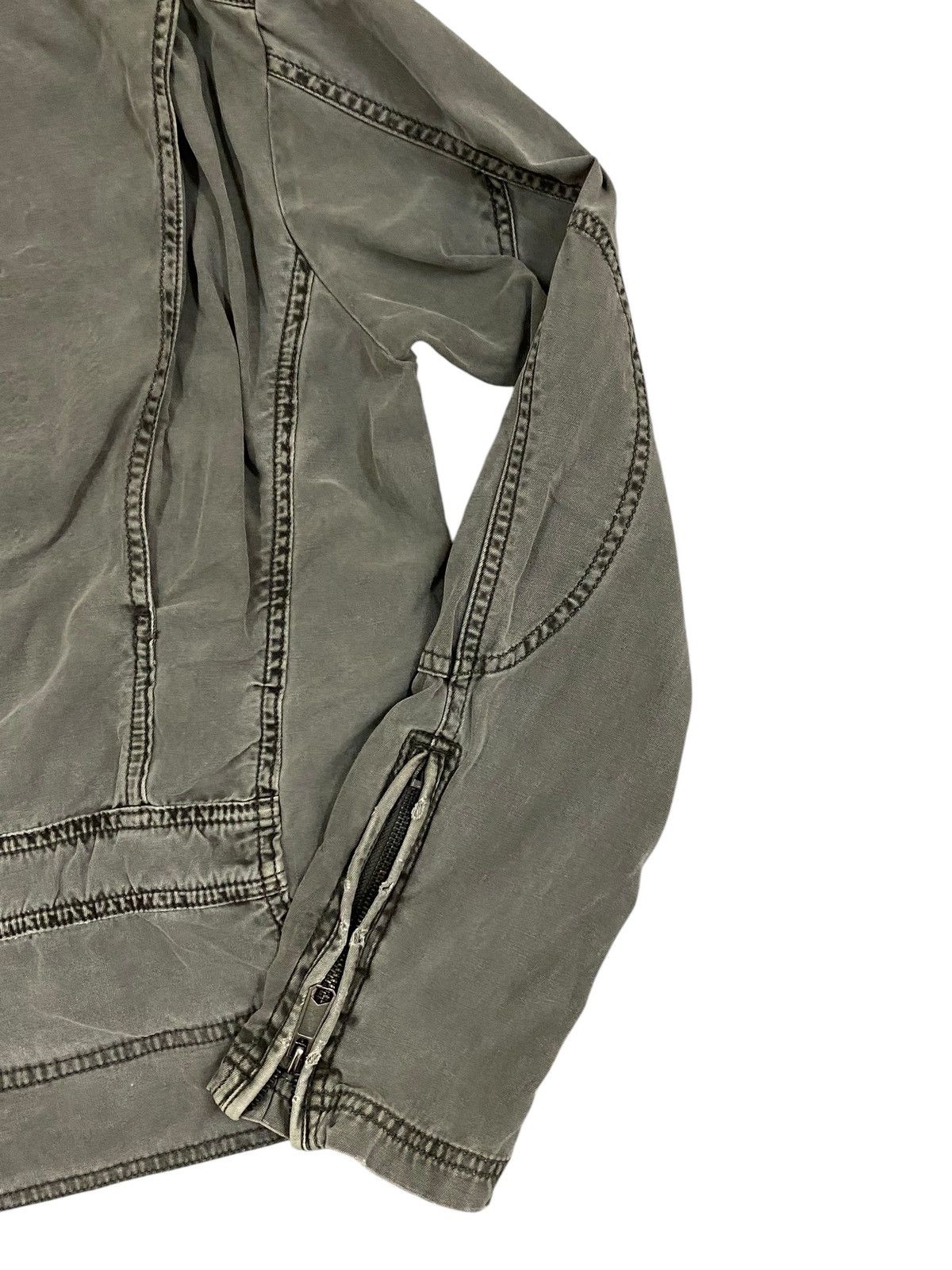 Vintage Vtg Jacket Zip Up Wash Grey Size US S / EU 44-46 / 1 - 10 Thumbnail