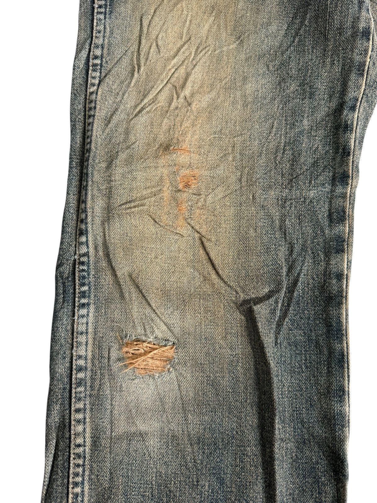 Wrangler VINTAGE WRANGLER BLUE RIPPED DISTRESSED JEANS DENIM PANTS Size US 28 / EU 44 - 7 Thumbnail