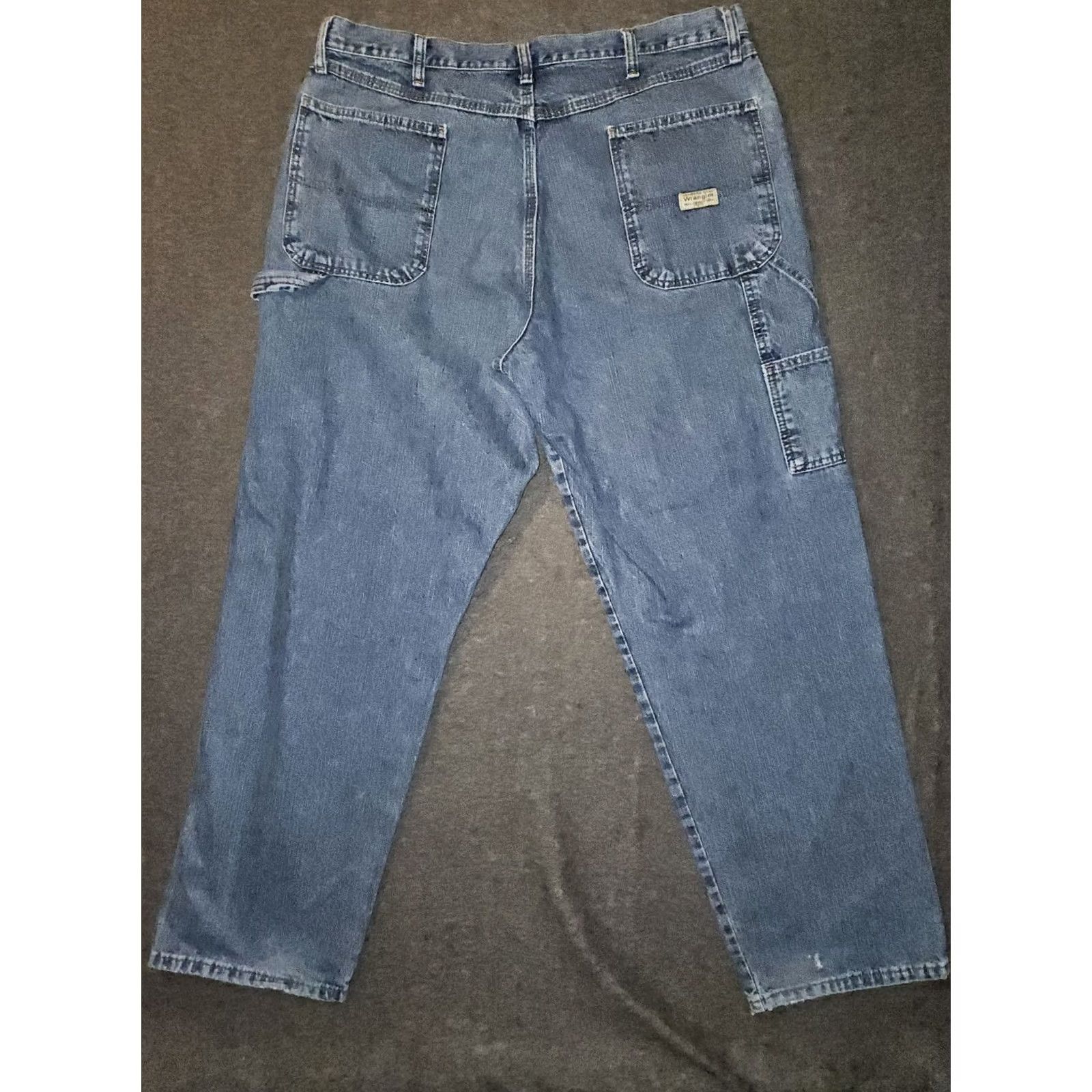 Wrangler VINTAGE Wrangler Carpenter Jeans Men's 38x32 Blue Denim Western Cowboy Workwear Size US 38 / EU 54 - 7 Thumbnail