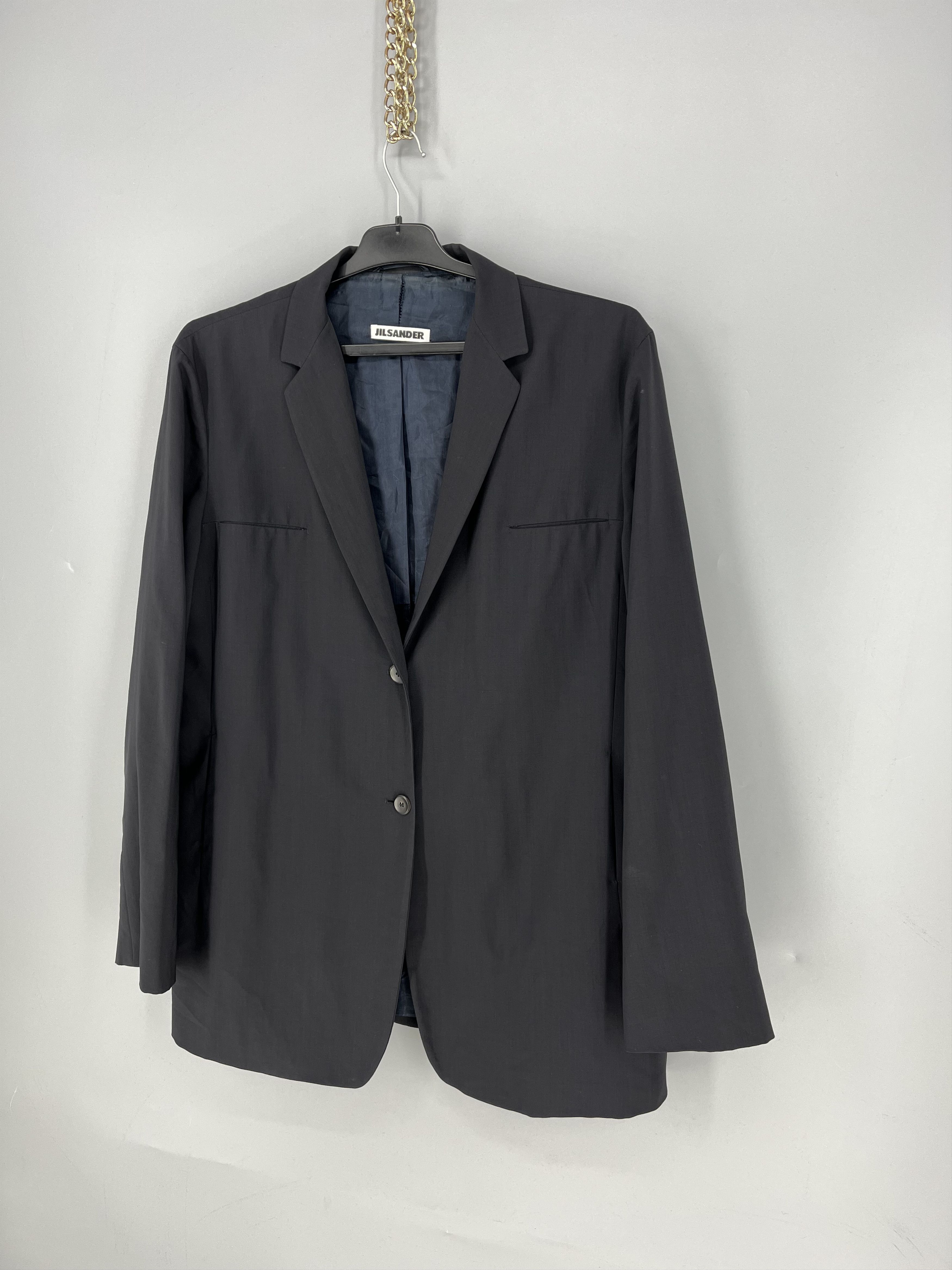 Jil Sander Jil Sander Wool Blazer Jacket Size 44 Minimalist Black Size S / US 4 / IT 40 - 3 Thumbnail