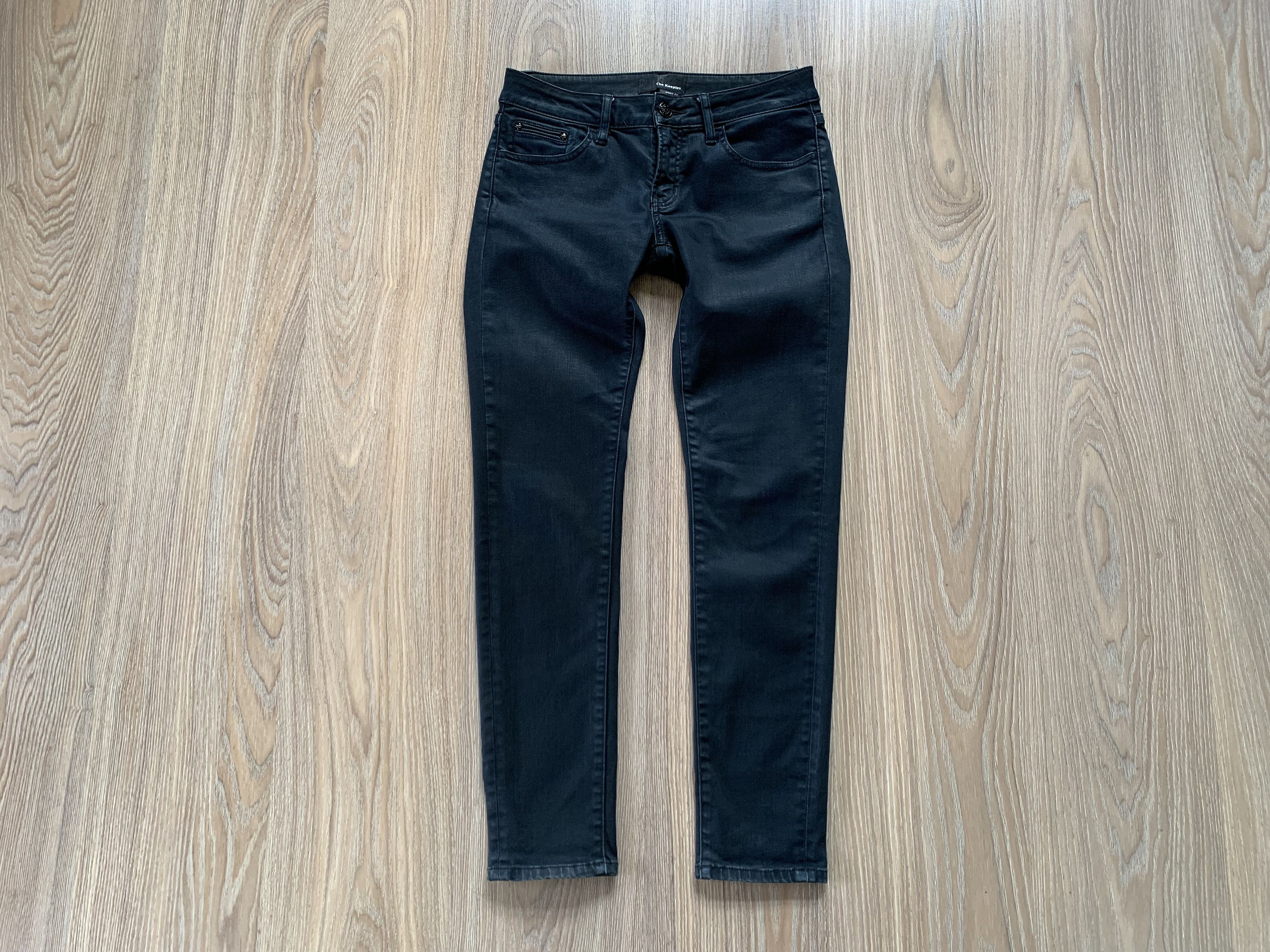Designer × The Kooples The Kooples Short Fit Waxed Jeans Size 27" / US 4 / IT 40 - 2 Thumbnail