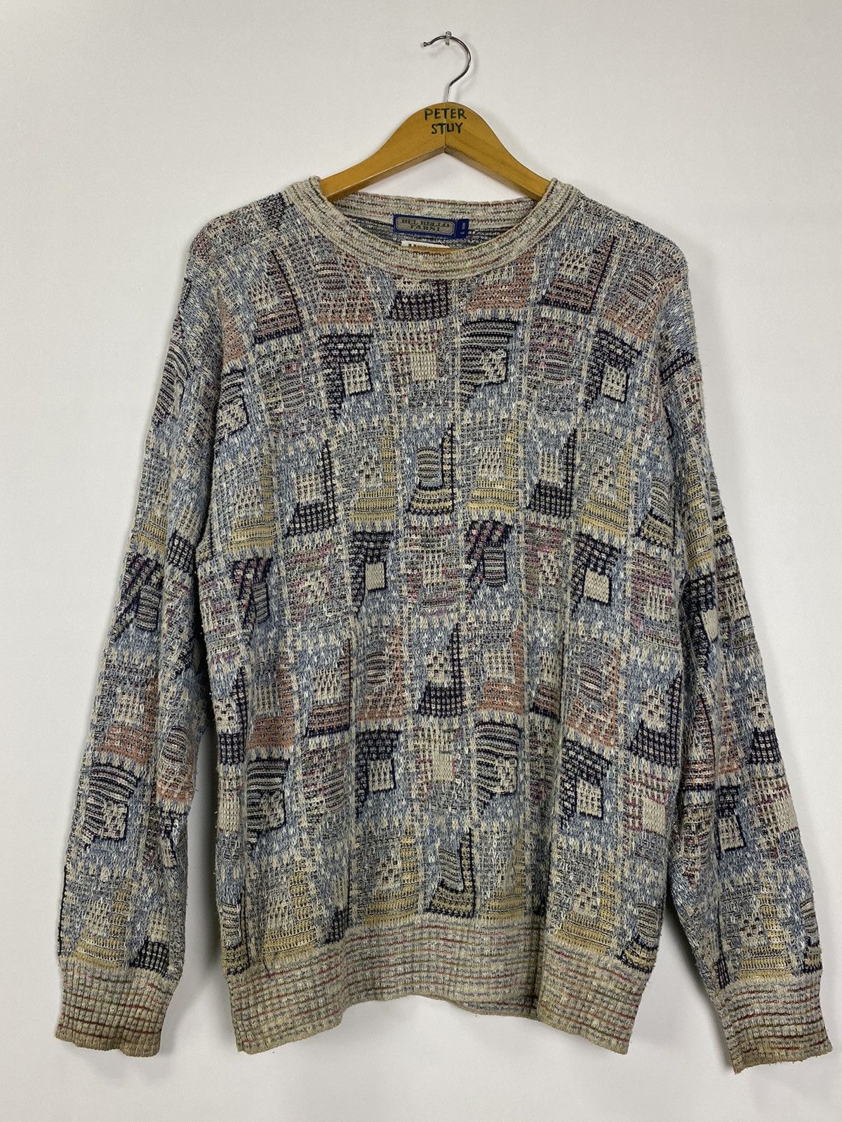 Japanese Brand Vintage Bel Bello Farsi Knit Sweater Size L / US 10 / IT 46 - 2 Thumbnail