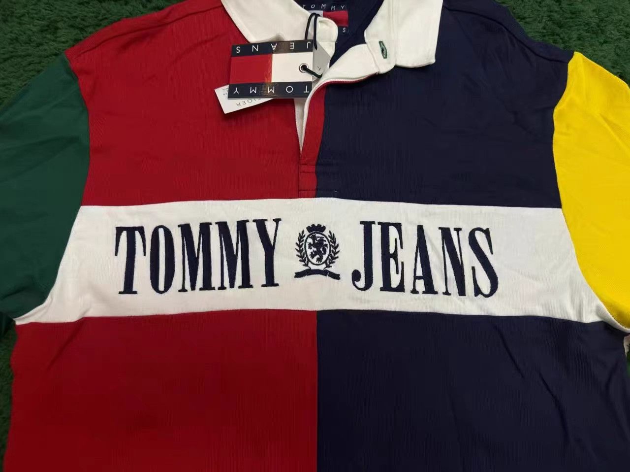 Tommy Jeans Tommy Jeans Patchwork Polo Collar Sweatshirt K15 Size US S / EU 44-46 / 1 - 3 Thumbnail