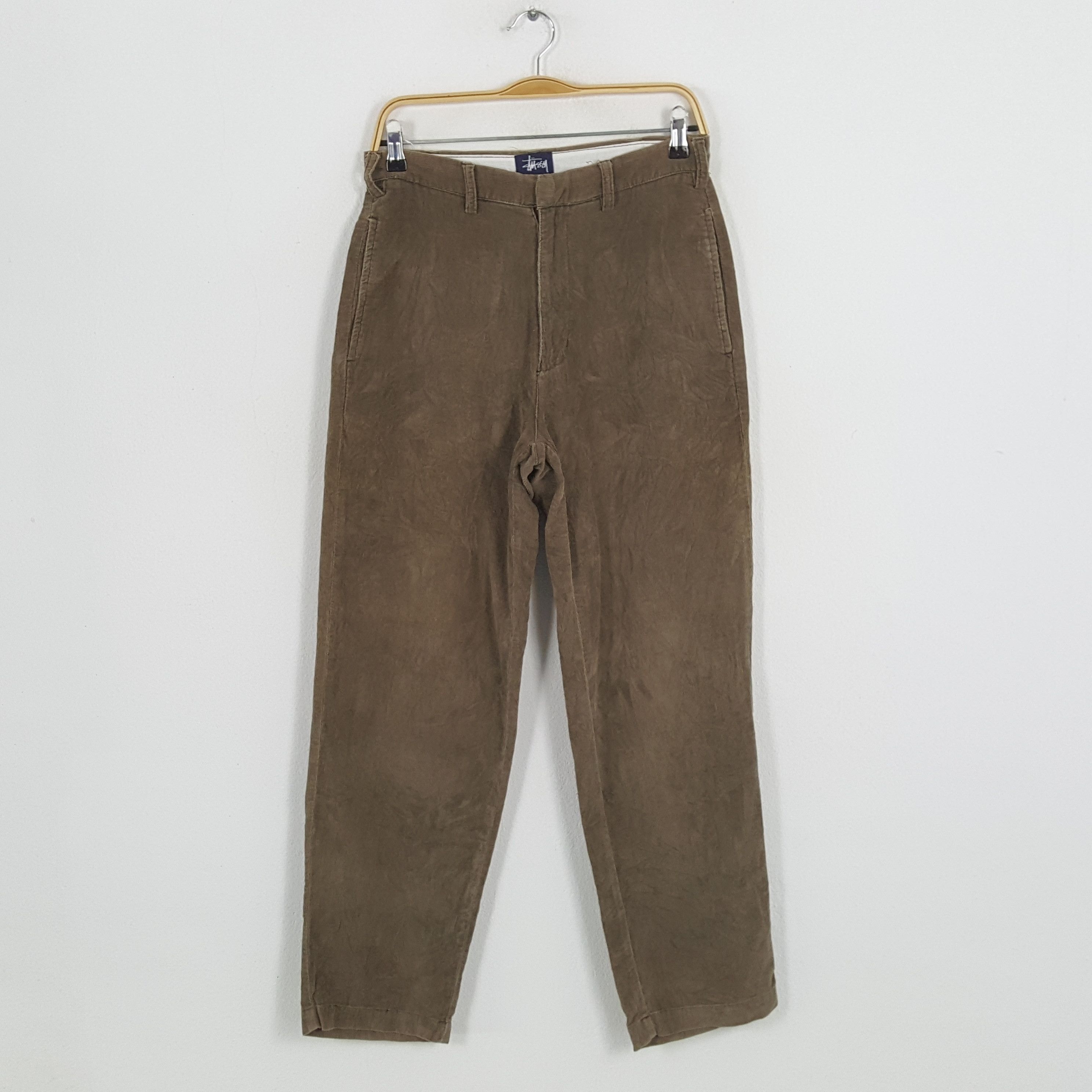 Stussy × Vintage Vintage STUSSY Streetwear Skateboard Style Velvet Pants Size US 29 - 4 Thumbnail