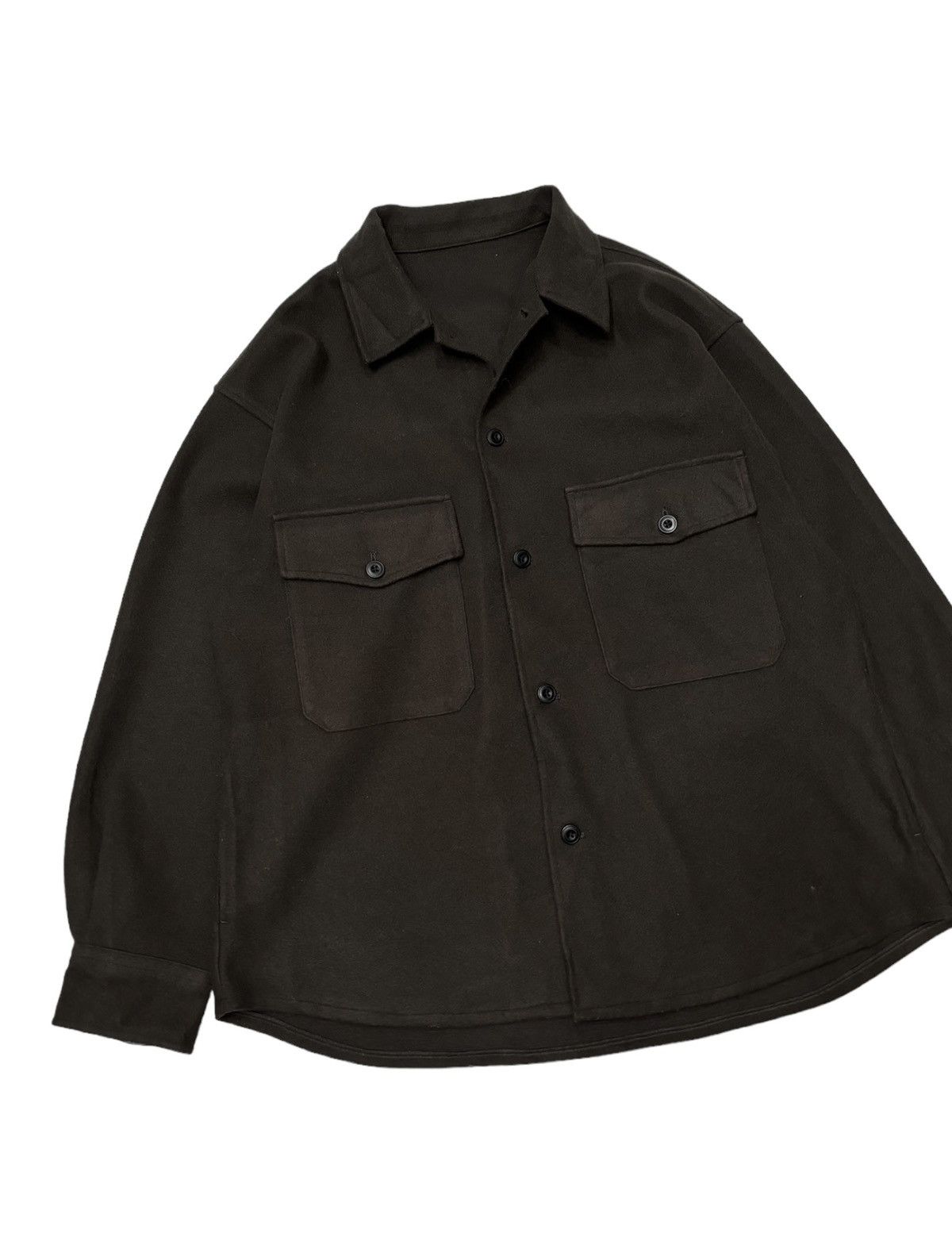 GU × Undercover 🐎 GU BOXY OVERSHIRT BUTTON COLLAR SHIRT Size US XL / EU 56 / 4 - 5 Thumbnail