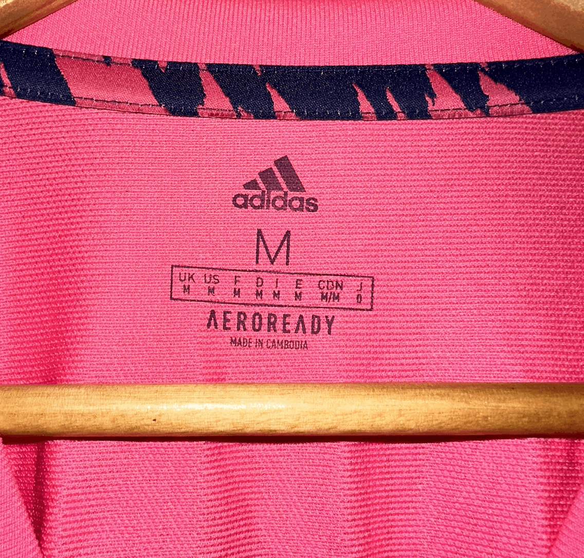 Adidas Benzema Real Madrid Away Long Sleeve Shirt 20/21 - Pink - M Size US M / EU 48-50 / 2 - 3 Thumbnail